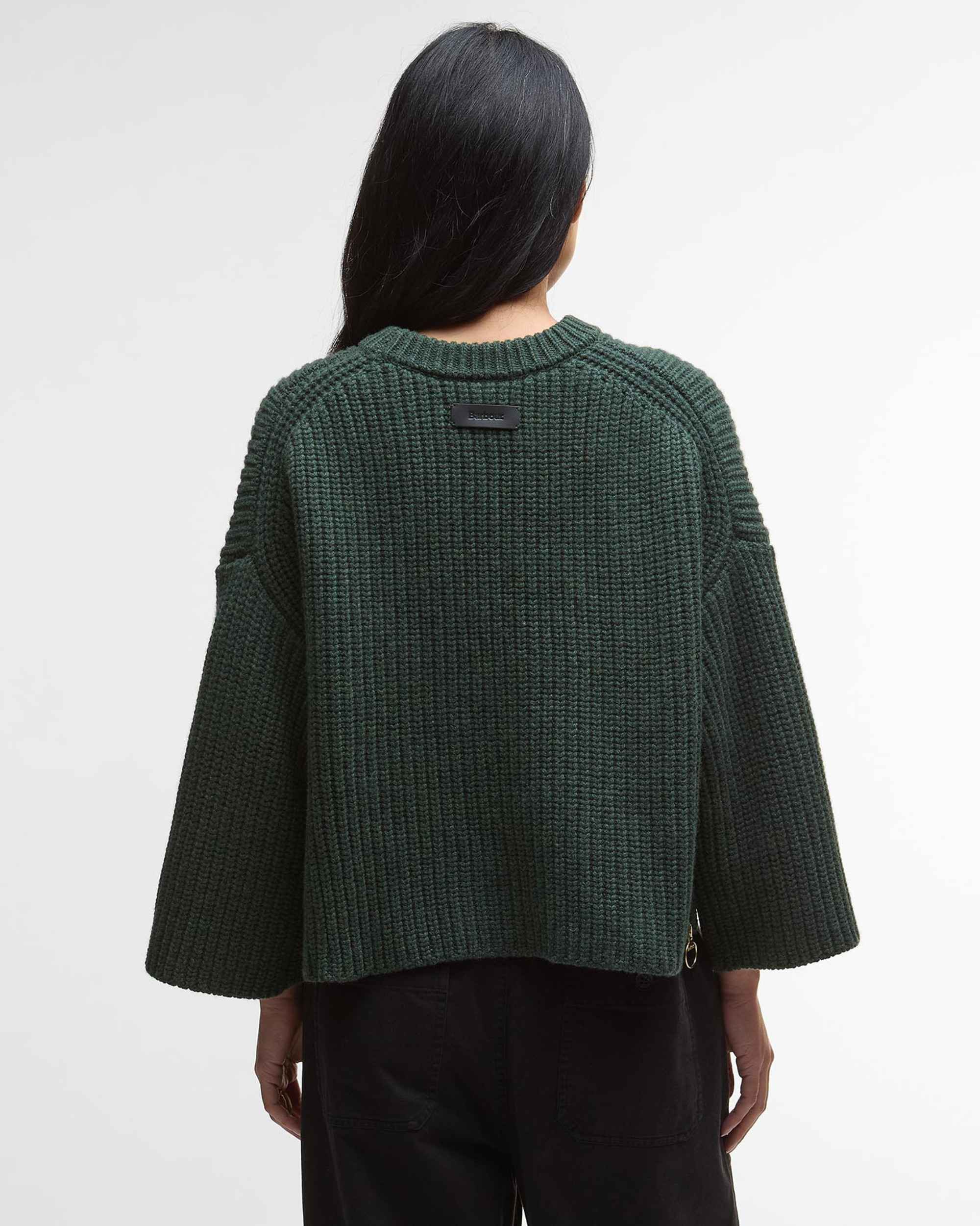 Barbour Lilian Knitted Jumper AW25 Knitwear (Olive) - Image 3