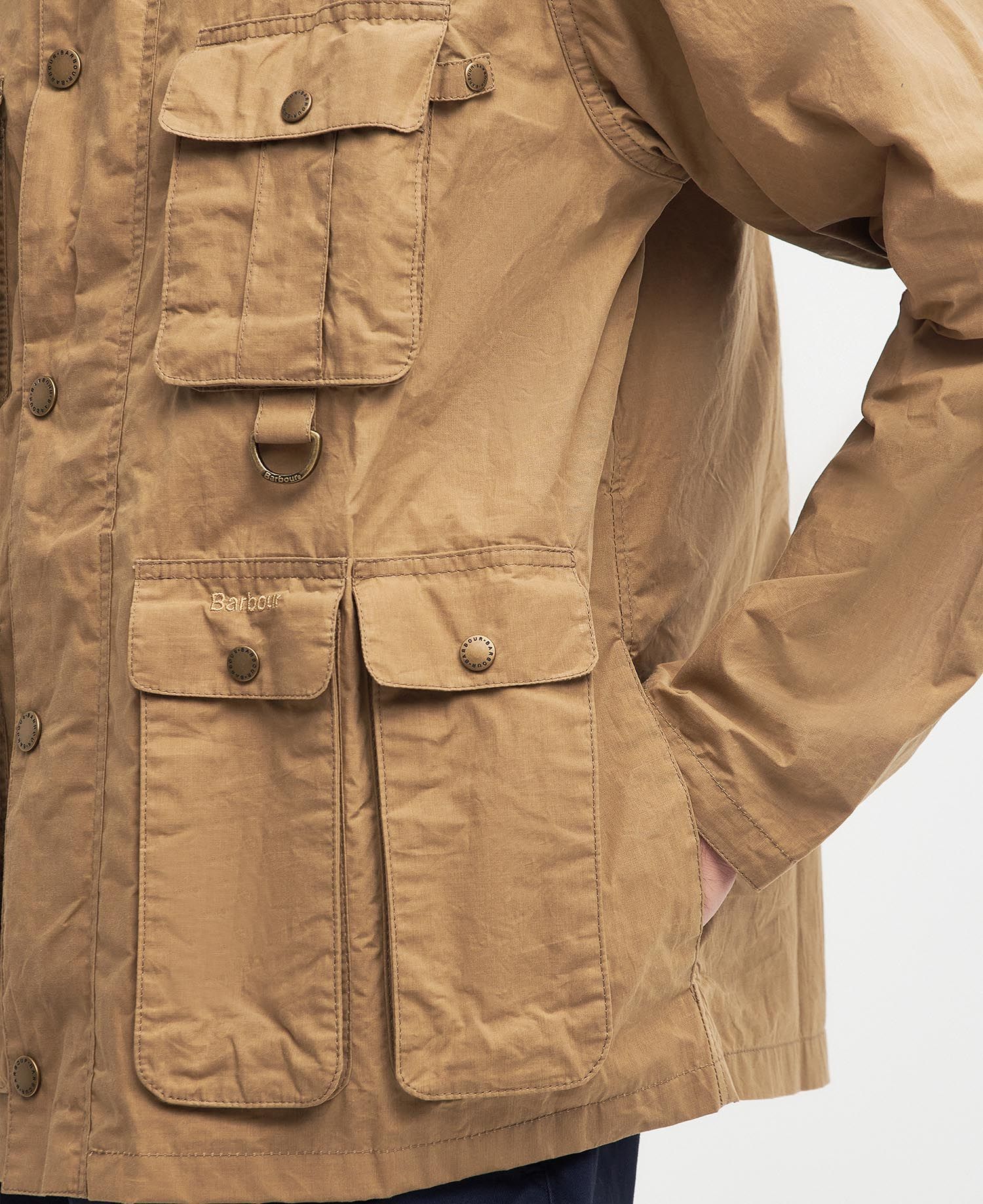 Barbour Modified Transport Casual Outerwear (Golden Kakhi) - Image 8