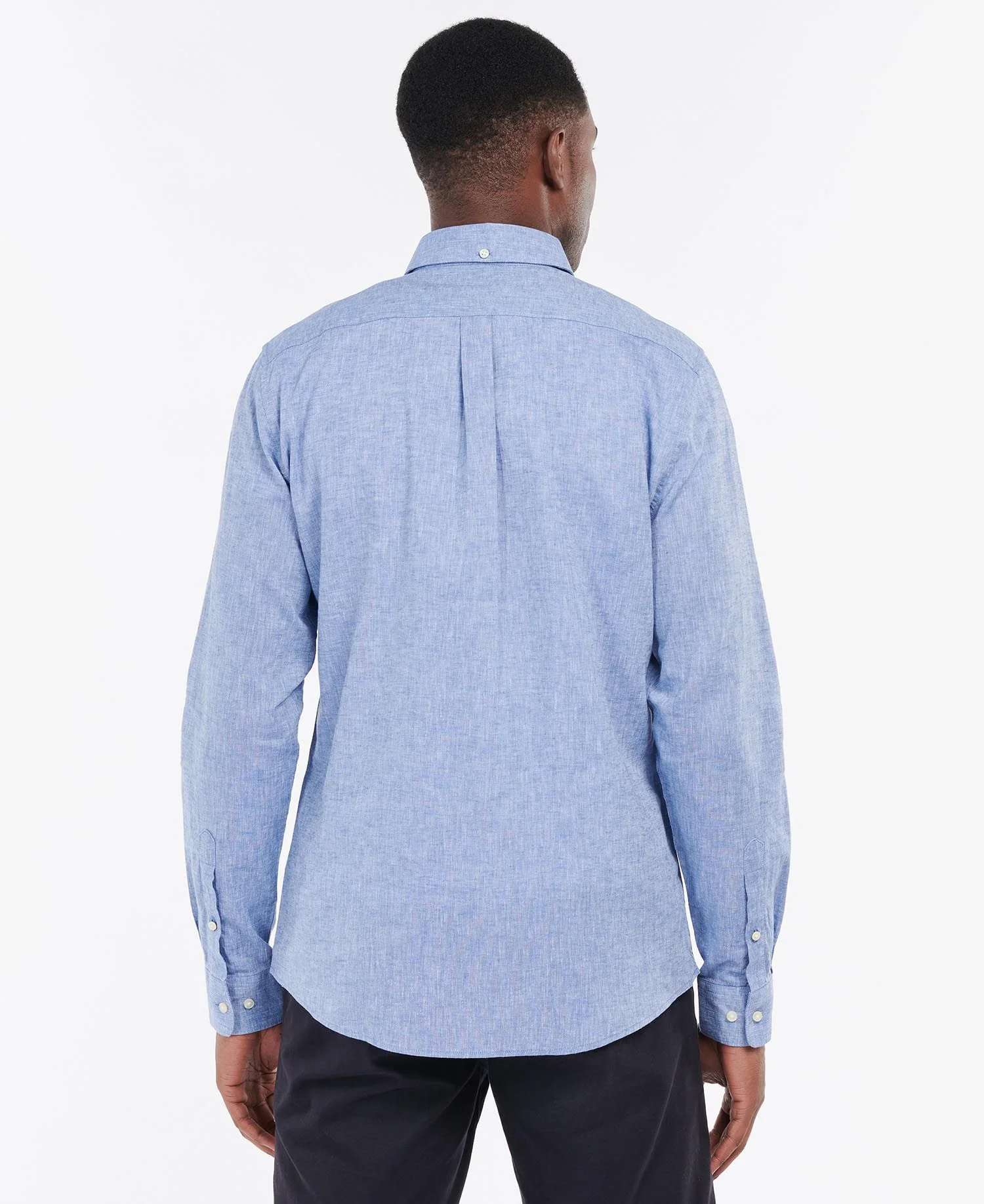 Barbour Nelson Tailored Shirt SS25 (Blue) - Image 3
