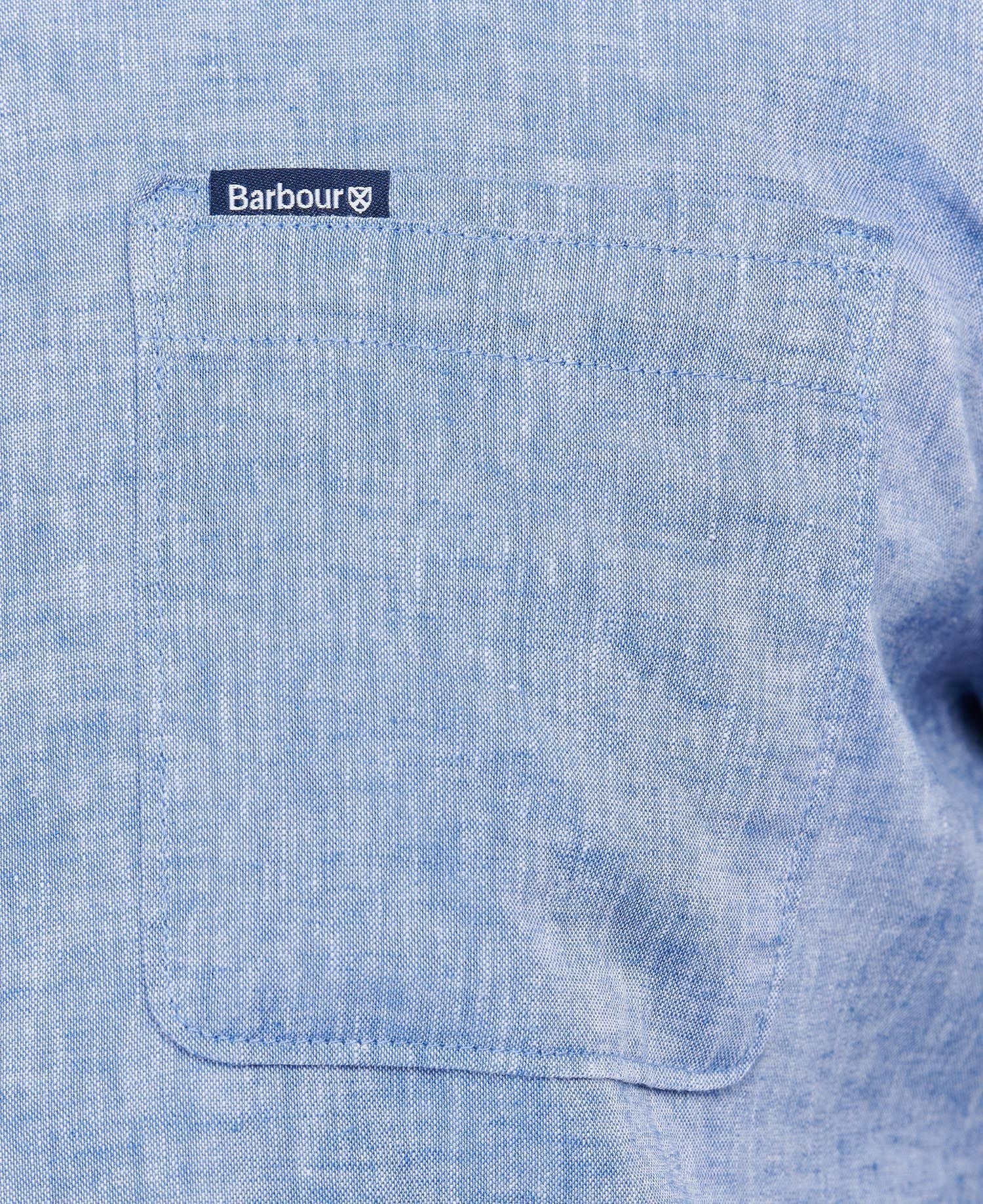 Barbour Nelson Tailored Shirt SS25 (Blue) - Image 5