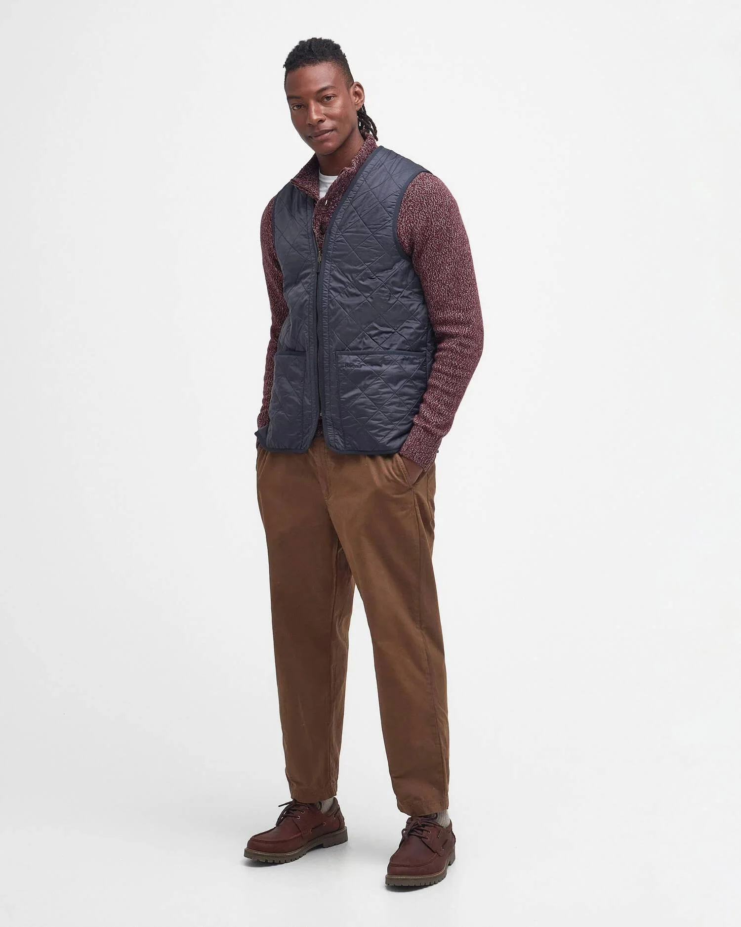Barbour Polarquilt Waistcoat Zip Liner Aw25 Liners (Navy) - Image 4
