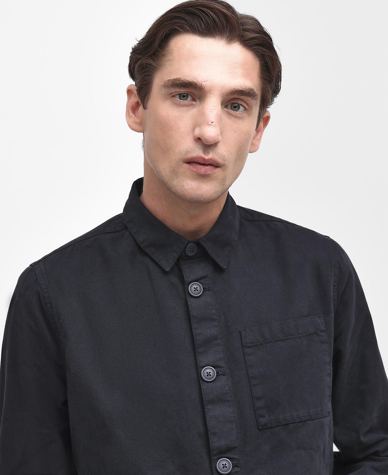 Barbour Washed Overshirt SS25 (Navy) - Image 4