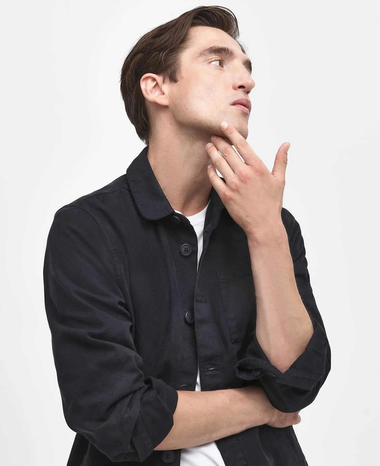 Barbour Washed Overshirt SS25 (Navy) - Image 5