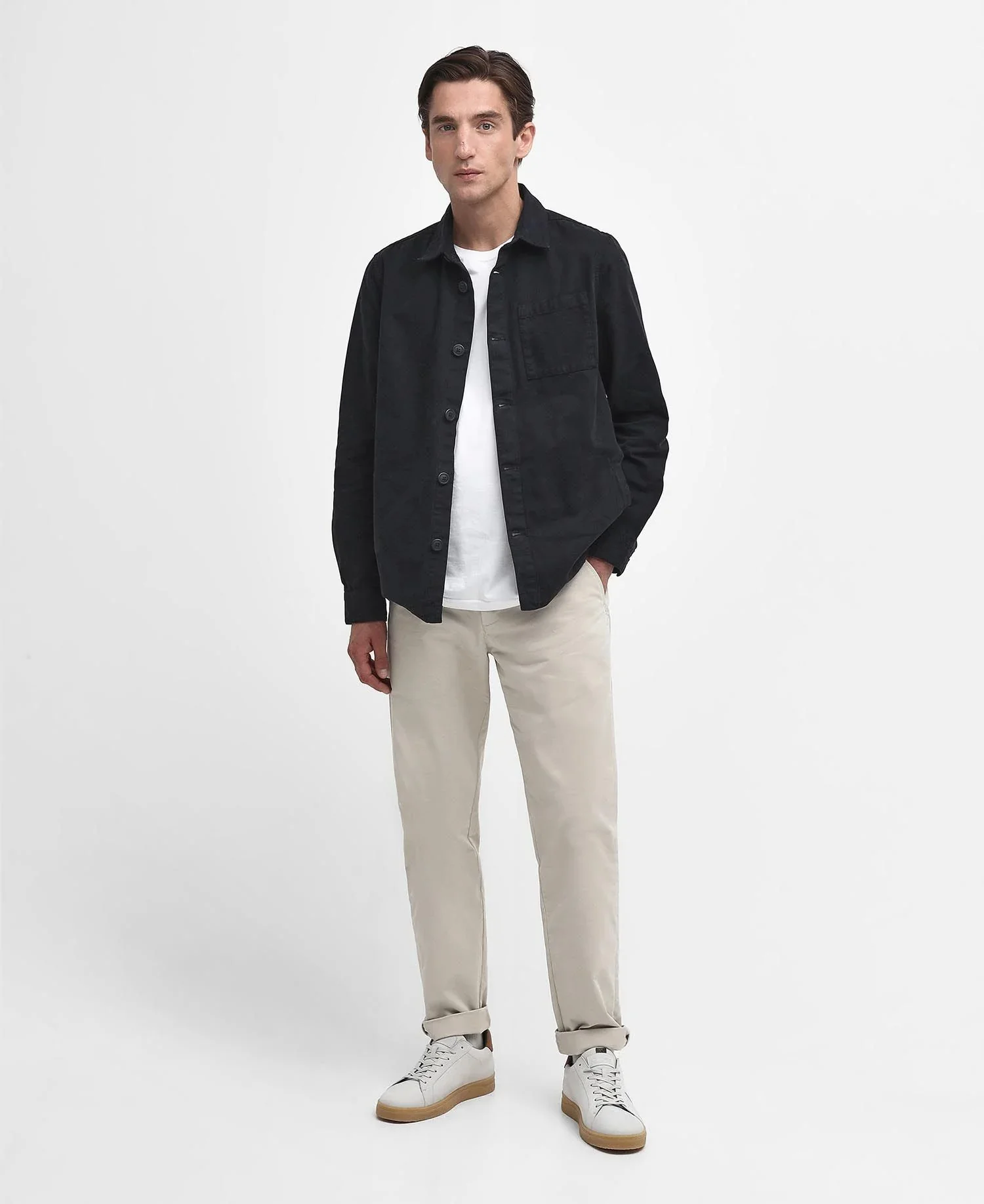 Barbour Washed Overshirt SS25 (Navy) - Image 6