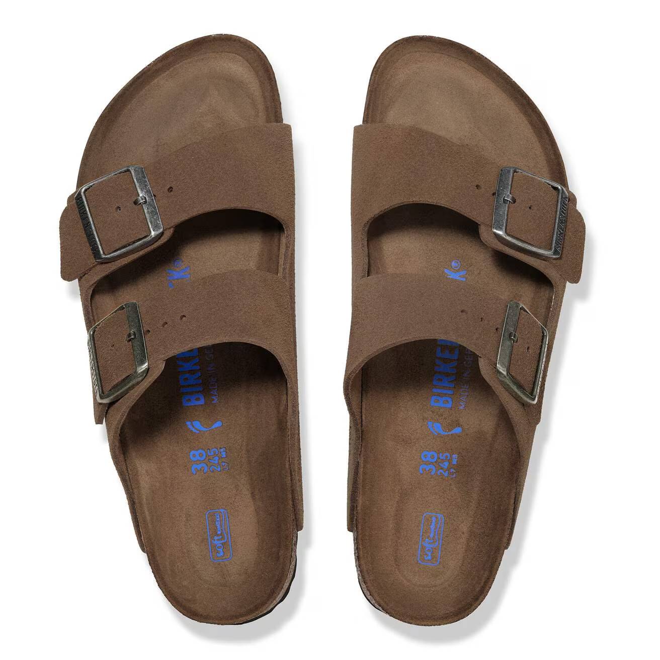 Birkenstock Arizona SFB dark tea, Suede Leather - Calz. S - Image 2