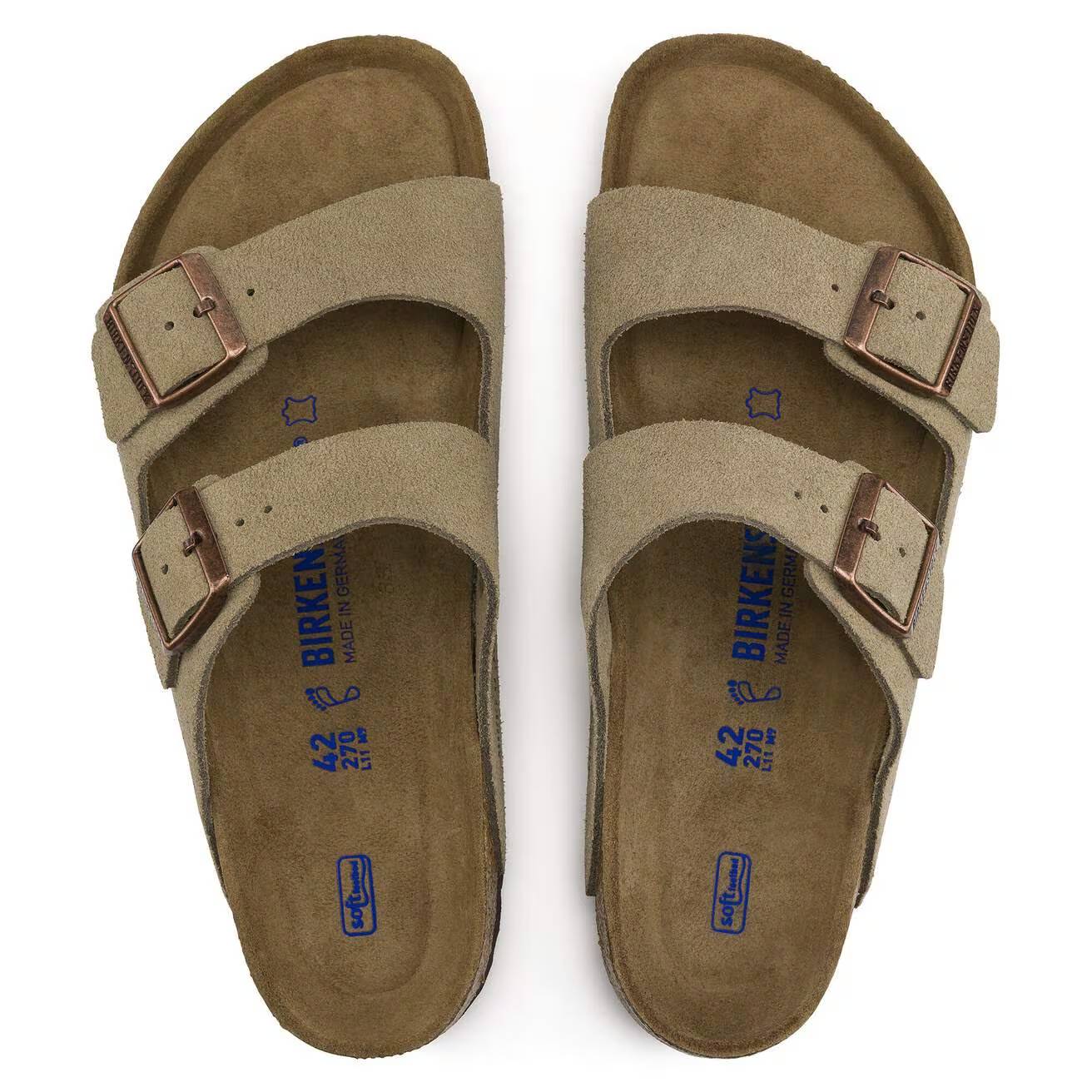 Birkenstock Arizona SFB taupe, Suede Leather - Calz. S - Image 3