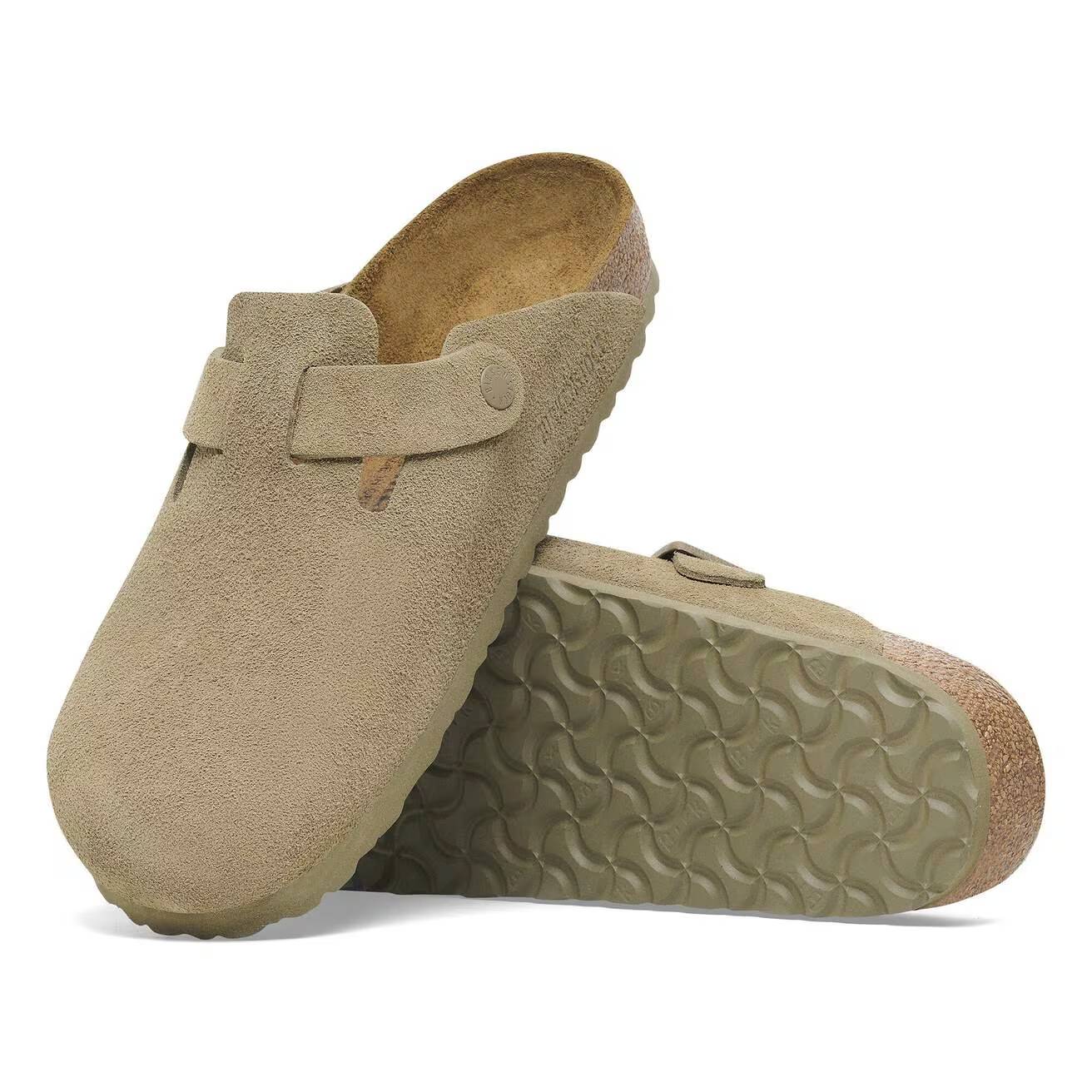 Birkenstock Boston faded khaki, Suede Leather - Calz. S - Image 3