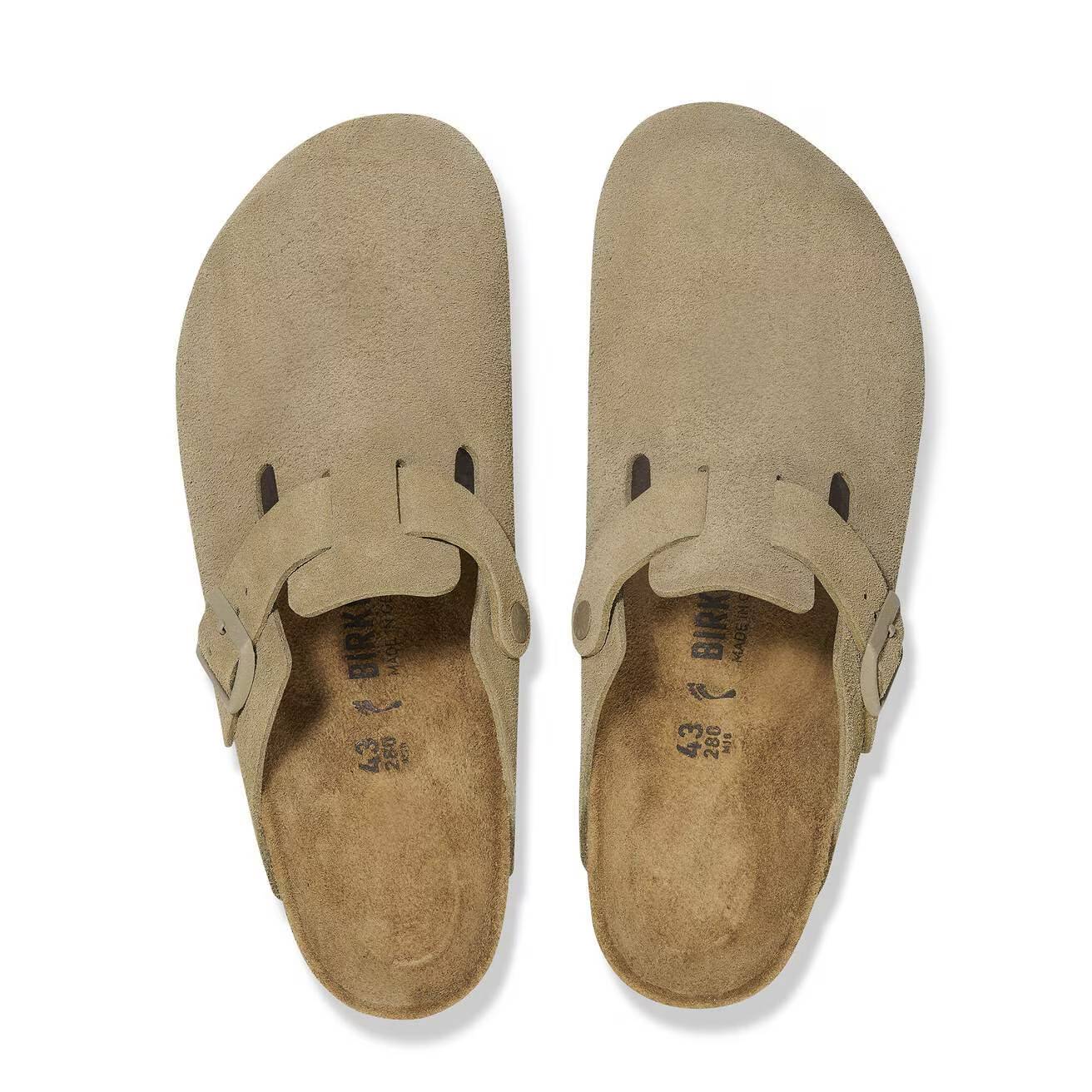 Birkenstock Boston faded khaki, Suede Leather - Calz. S - Image 4