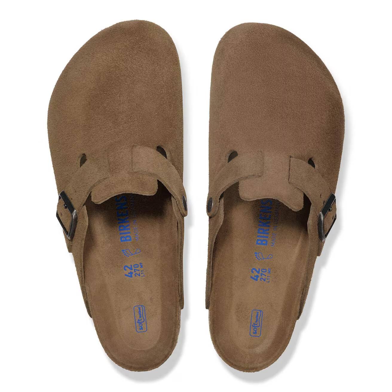 Birkenstock Boston SFB dark tea, Suede Leather - Calz. S - Image 2