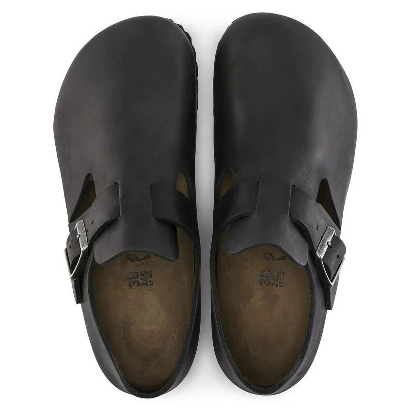 Birkenstock London black, Oiled Leather - Calz. S - Image 3
