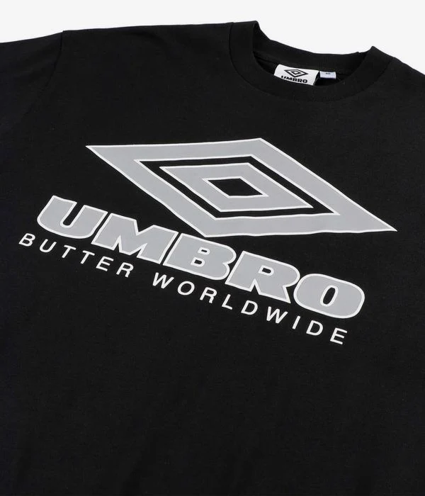 Butter Goods x Umbro - Diamond Logo Tee (Black) - Image 3