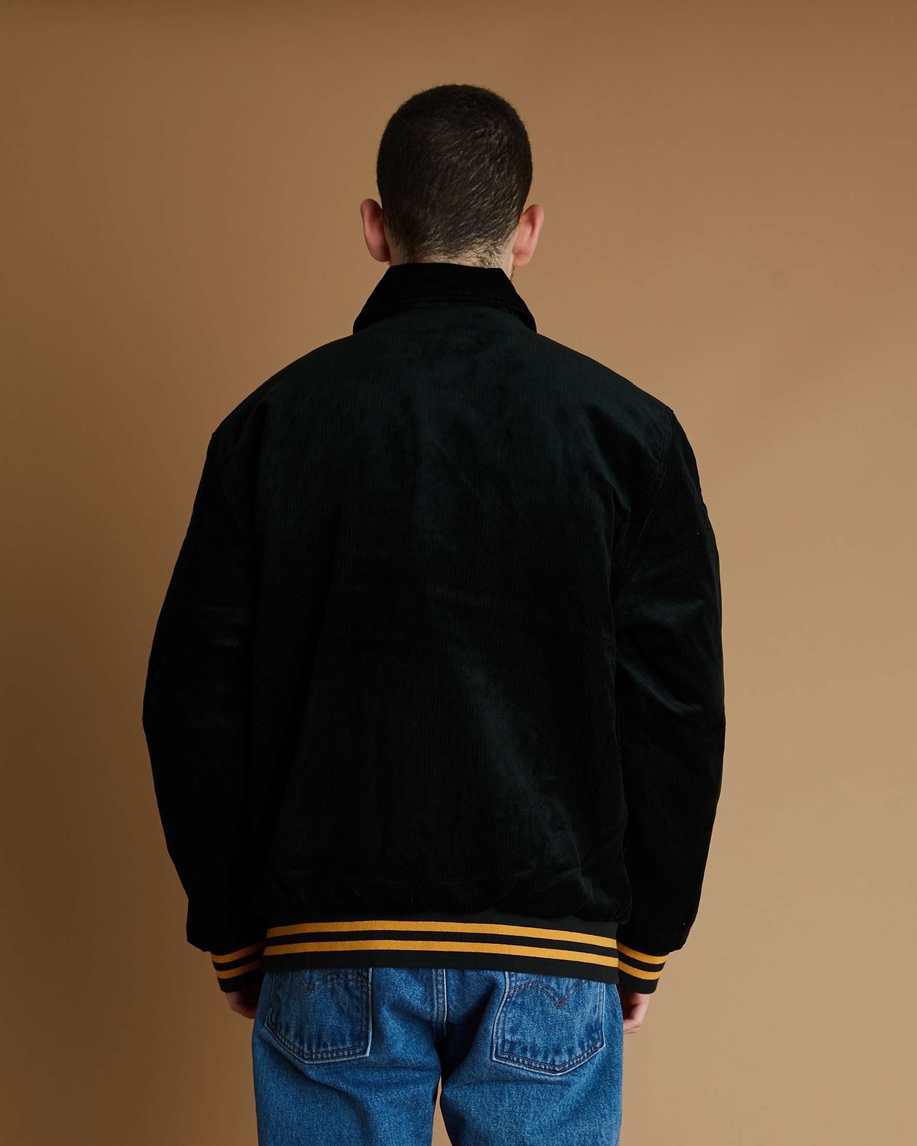 Carhartt WIP Letterman Jacket (Dark Cedar/ Ochre) - Image 3