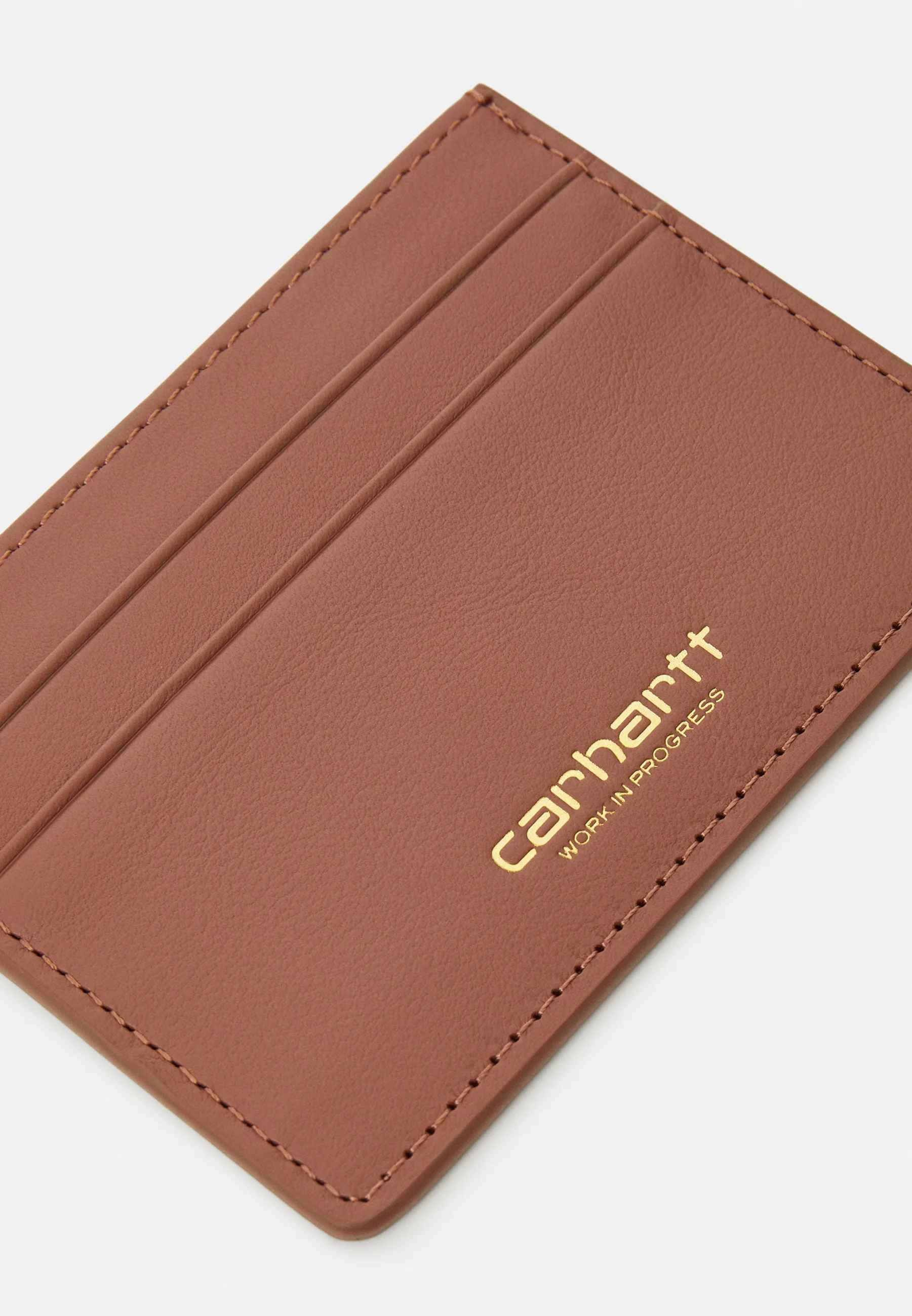 Carhartt WIP Vegas Cardholder (Cognac/Gold) - Image 3