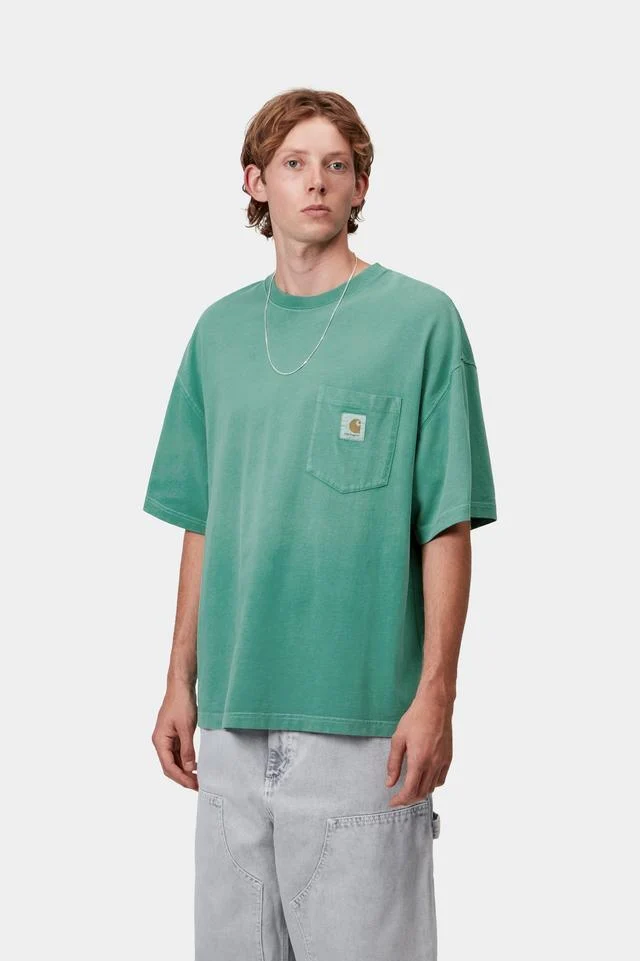 Carhartt S/S Hudson Pocket T-Shirt (Saguaro Chalk Wash) - Image 3