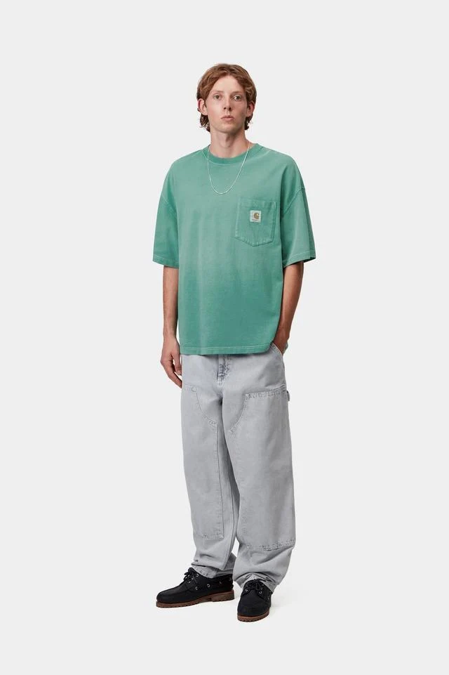 Carhartt S/S Hudson Pocket T-Shirt (Saguaro Chalk Wash) - Image 5
