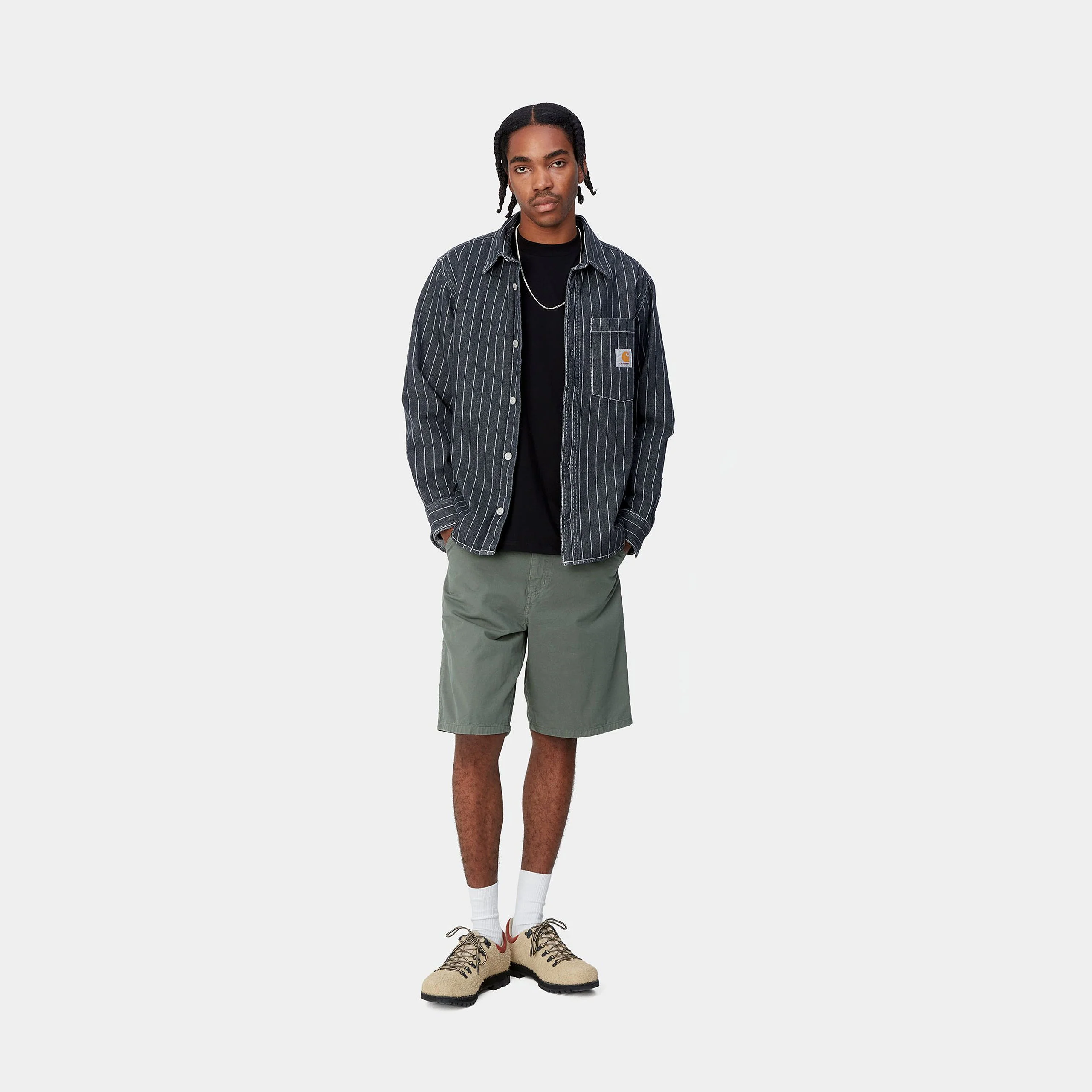 Carhartt WIP Single Knee Short (Park Garment Dyed) - Image 3