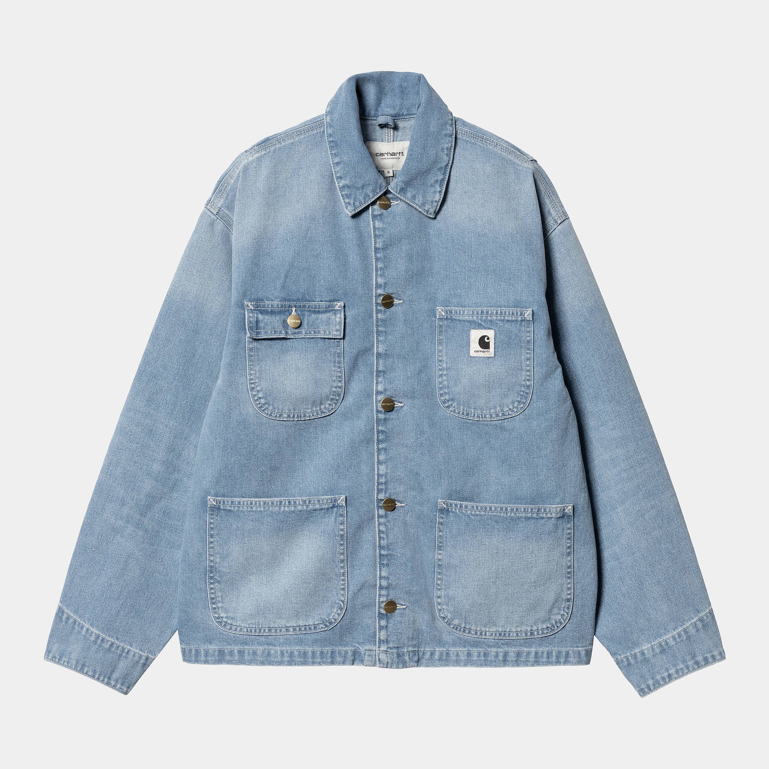Carhartt WIP  W' OG Michigan Coat 100% Cotton 'Norco' Denim, 11.25 oz (Blue Light True) - Image 5