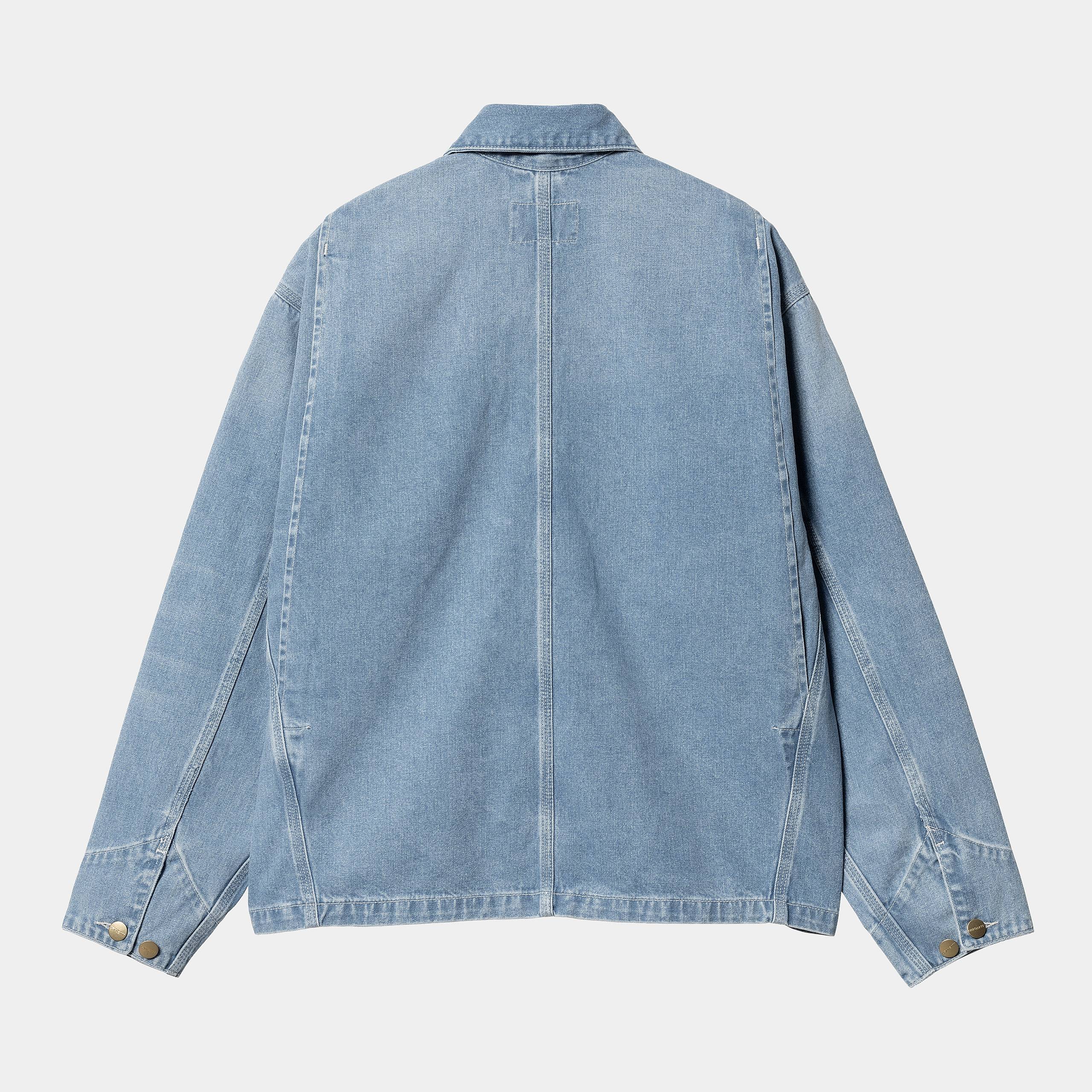 Carhartt WIP  W' OG Michigan Coat 100% Cotton 'Norco' Denim, 11.25 oz (Blue Light True) - Image 6