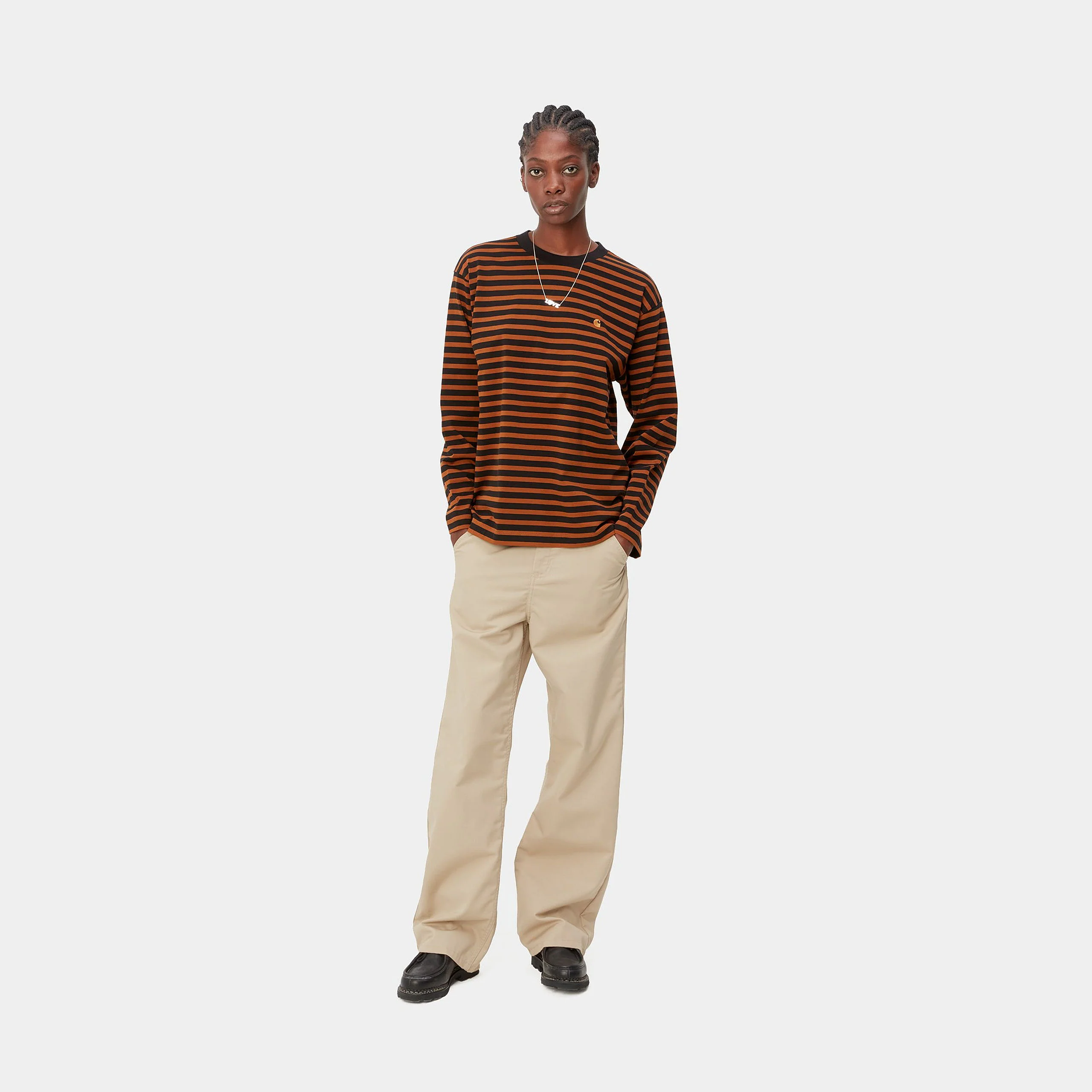Carhartt WIP W' Simple Pant Polyester/Cotton Dunmore Twill, 7.25 oz (Wall Rinsed) - Image 4