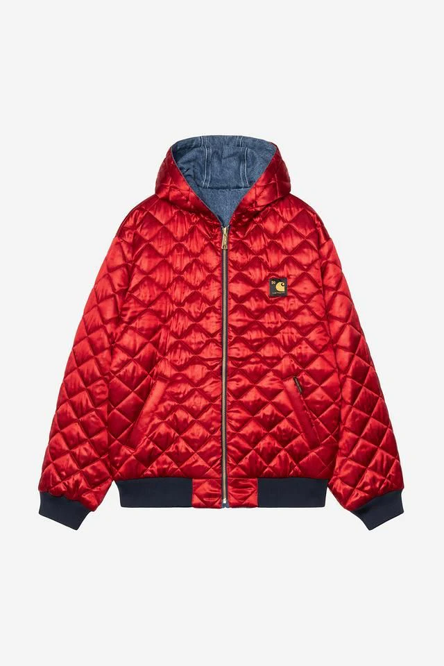 Carhartt WIP 50 Years Anniversary OG Cotton Denim, 15.1 oz (Blue / USA Red stone bleached) - Image 2