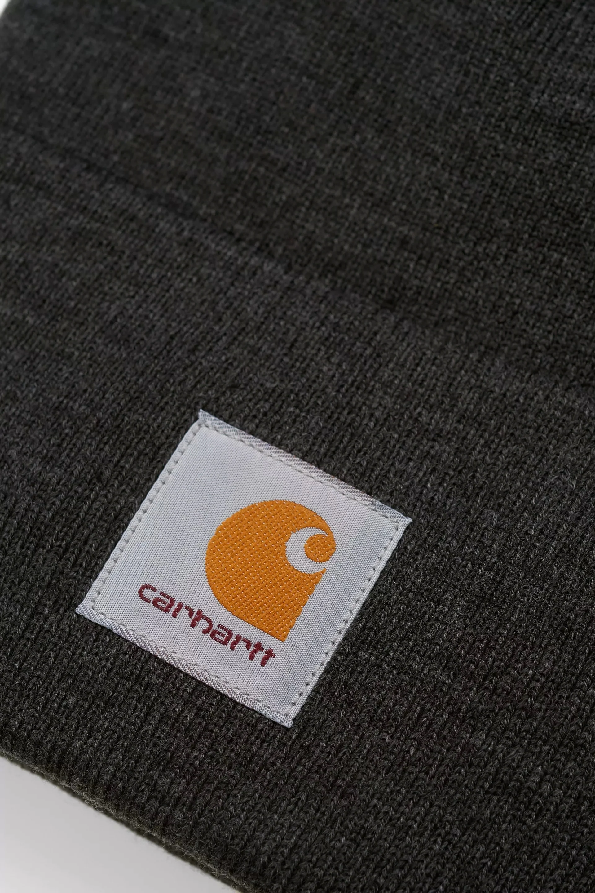Carhartt WIP Acrylic Watch Hat 100% Acrylic, 9 gauge (Black Heather) - Image 2