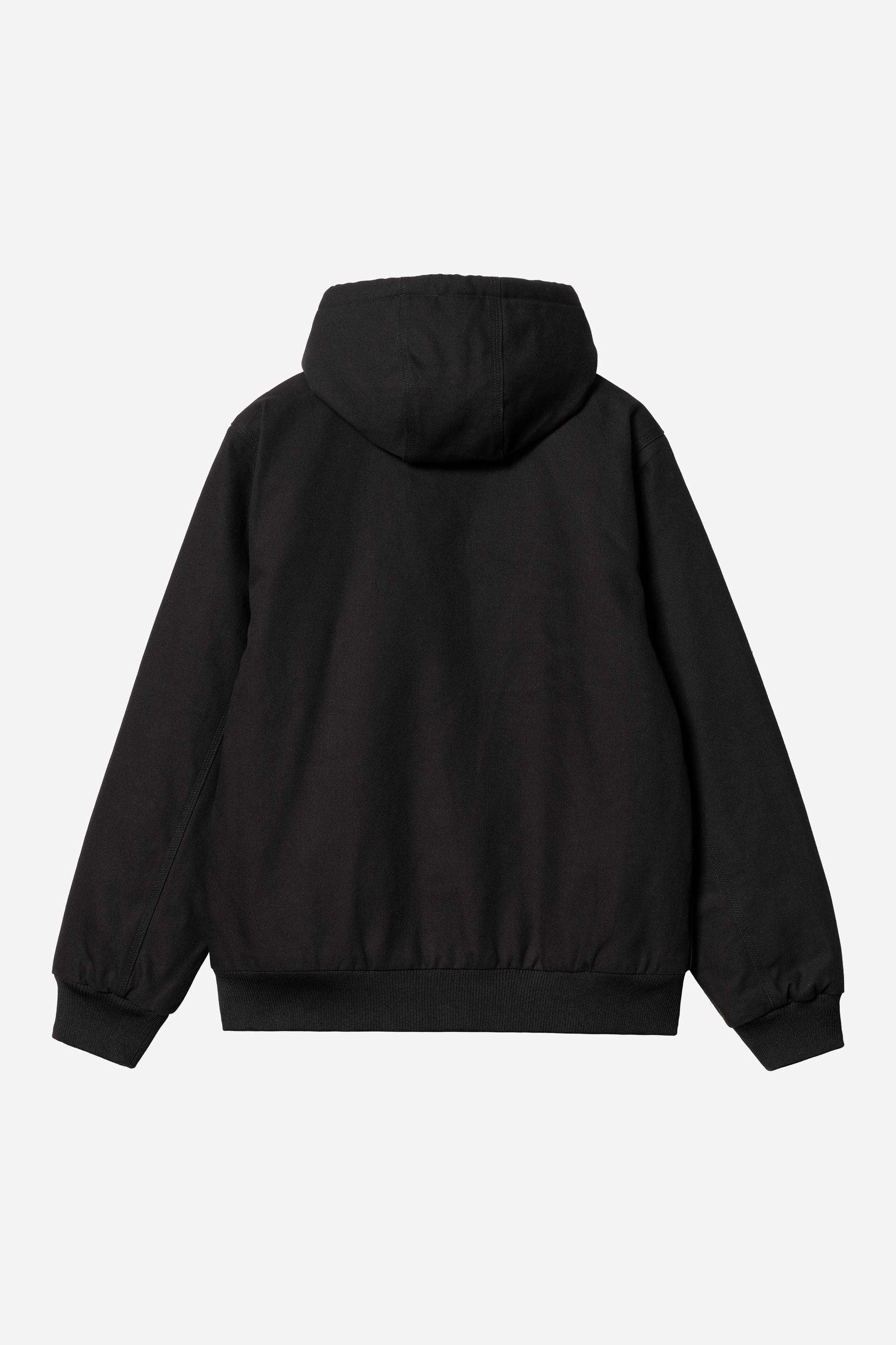 Carhartt WIP Active Jacket 100% Cotton 'Dearborn' Canvas, 11.3 oz (Black rigid) - Image 2
