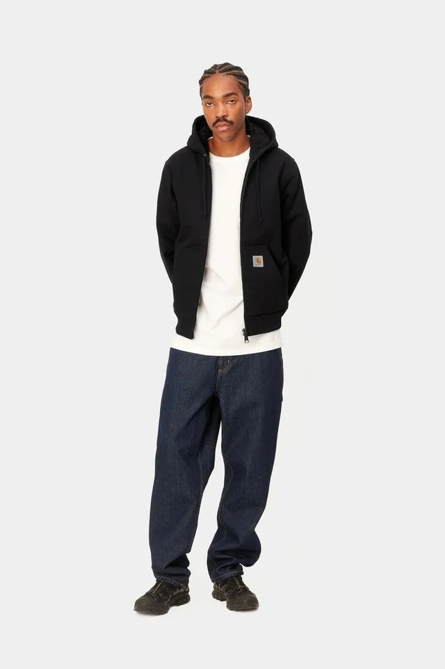 Carhartt WIP Active Jacket 100% Cotton 'Dearborn' Canvas, 11.3 oz (Black rigid) - Image 6