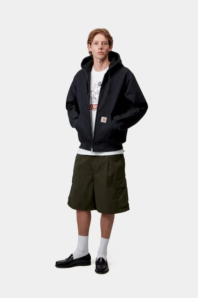 Carhartt WIP Active Jacket 100% Cotton 'Dearborn' Canvas, 11.3 oz (Dark Navy rigid) - Image 5