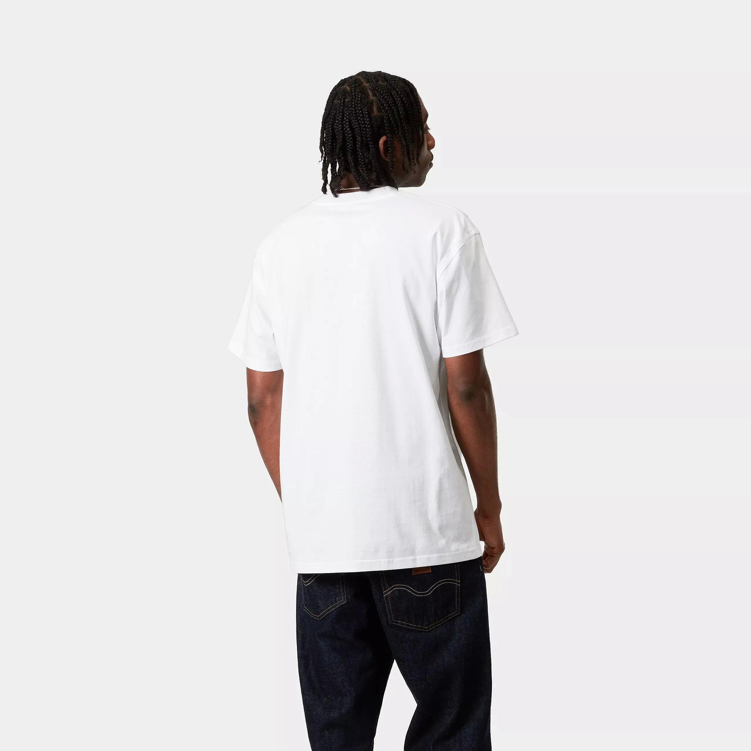Carhartt WIP American Script T-Shirt Organic Cotton Single Jersey, 240 g/m² (White) - Image 4