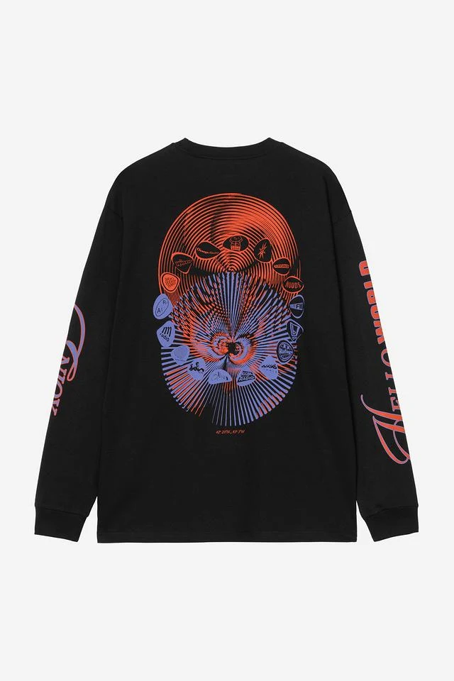 Carhartt WIP Audio Archives WIP L/S T-Shirt Organic Cotton Single Jersey, 175 g/m² (Black) - Image 2