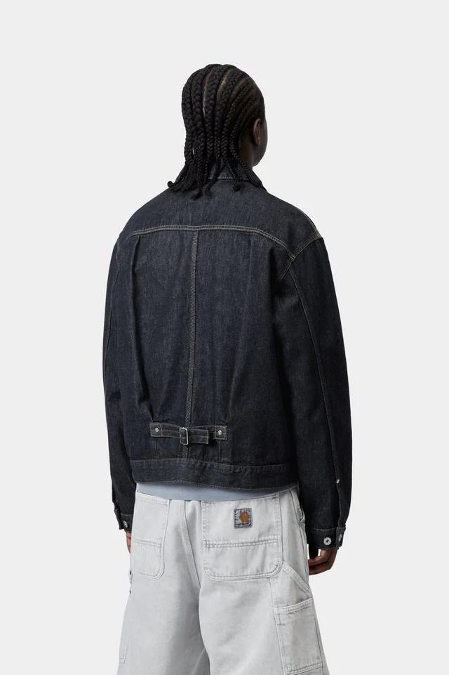 Carhartt WIP Belmar Jacket 100% Cotton 'Smith' Denim, 13.5 oz (Blue rinsed) - Image 4