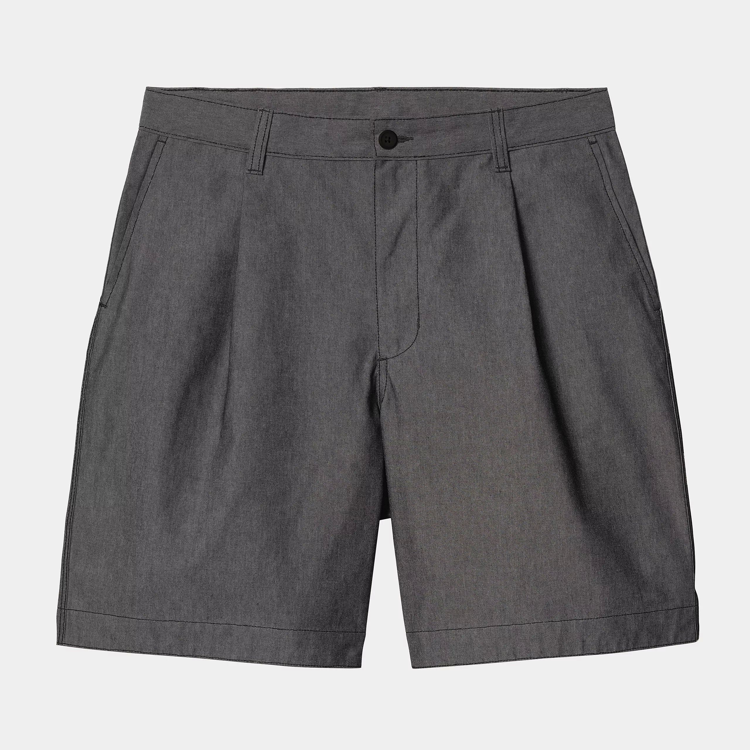 Carhartt WIP Blake Short Polyester/Cotton Chambray, 2.06 oz (Black rinsed) - Image 2