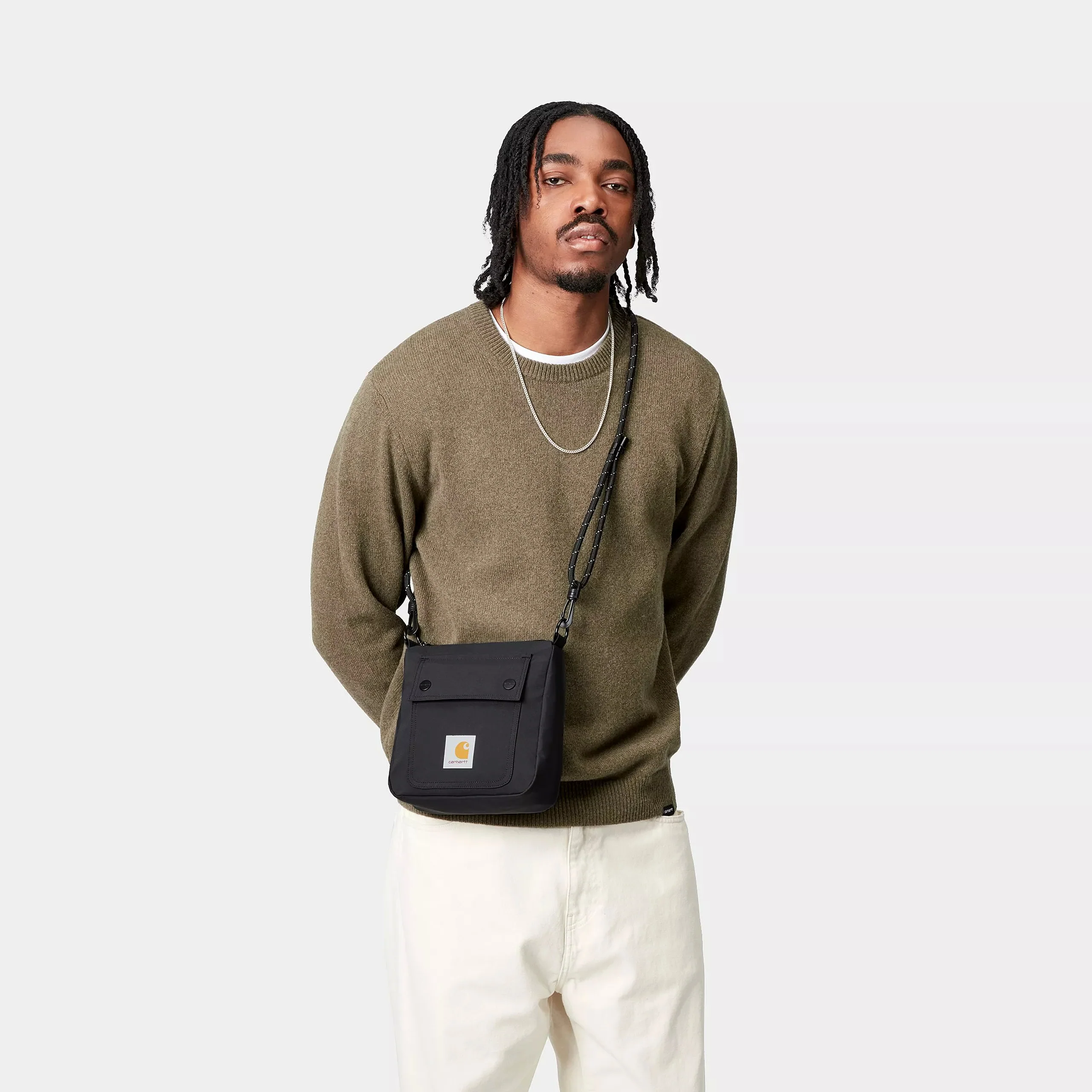 Carhartt WIP Bowden Shoulder Bag Nylon/Elastane, 5.3 oz (Black) - Image 3