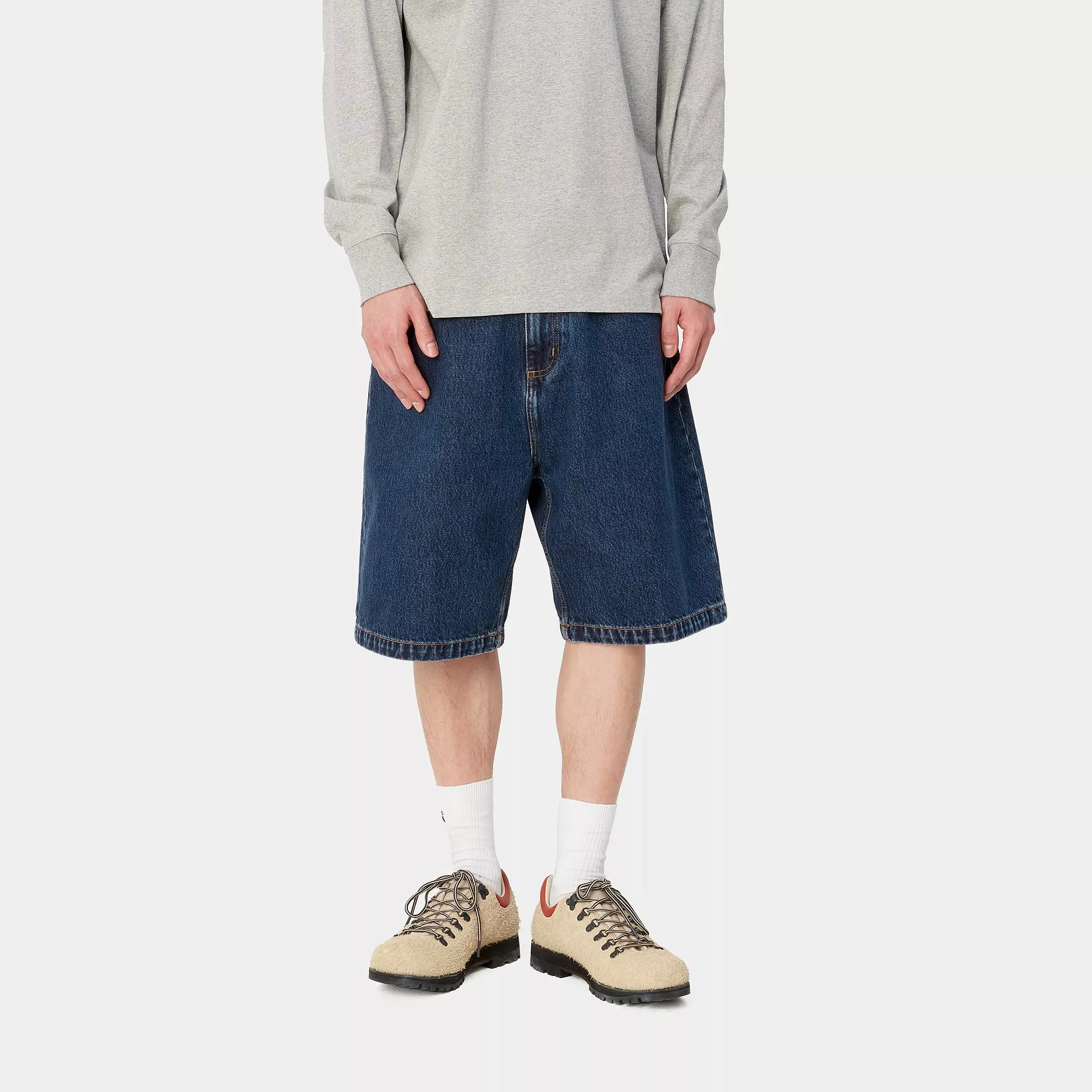Carhartt WIP Brandon Short 100% Cotton 'Smith' Denim, 13.5 oz (Blue stone washed) - Image 3