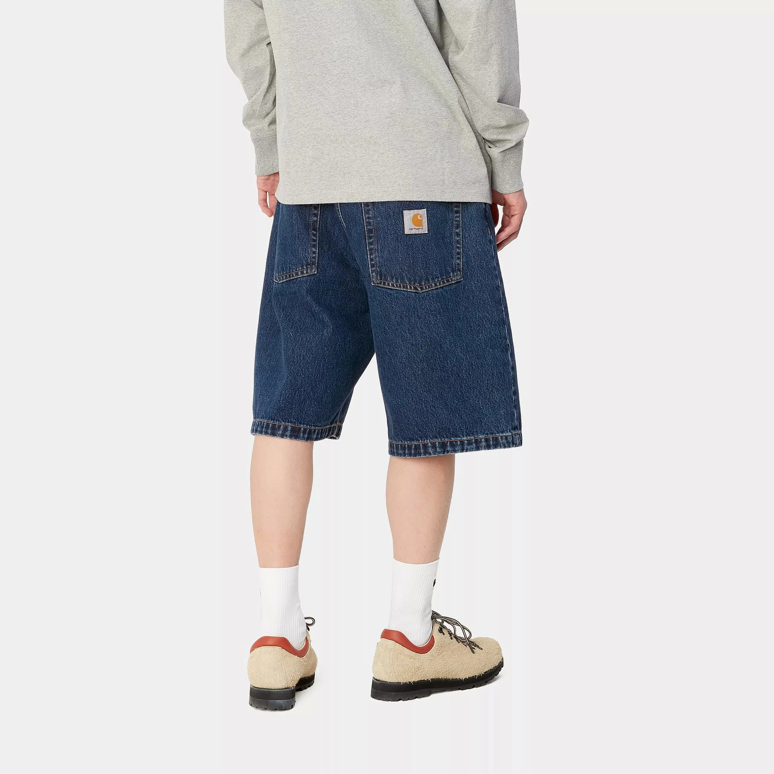 Carhartt WIP Brandon Short 100% Cotton 'Smith' Denim, 13.5 oz (Blue stone washed) - Image 4