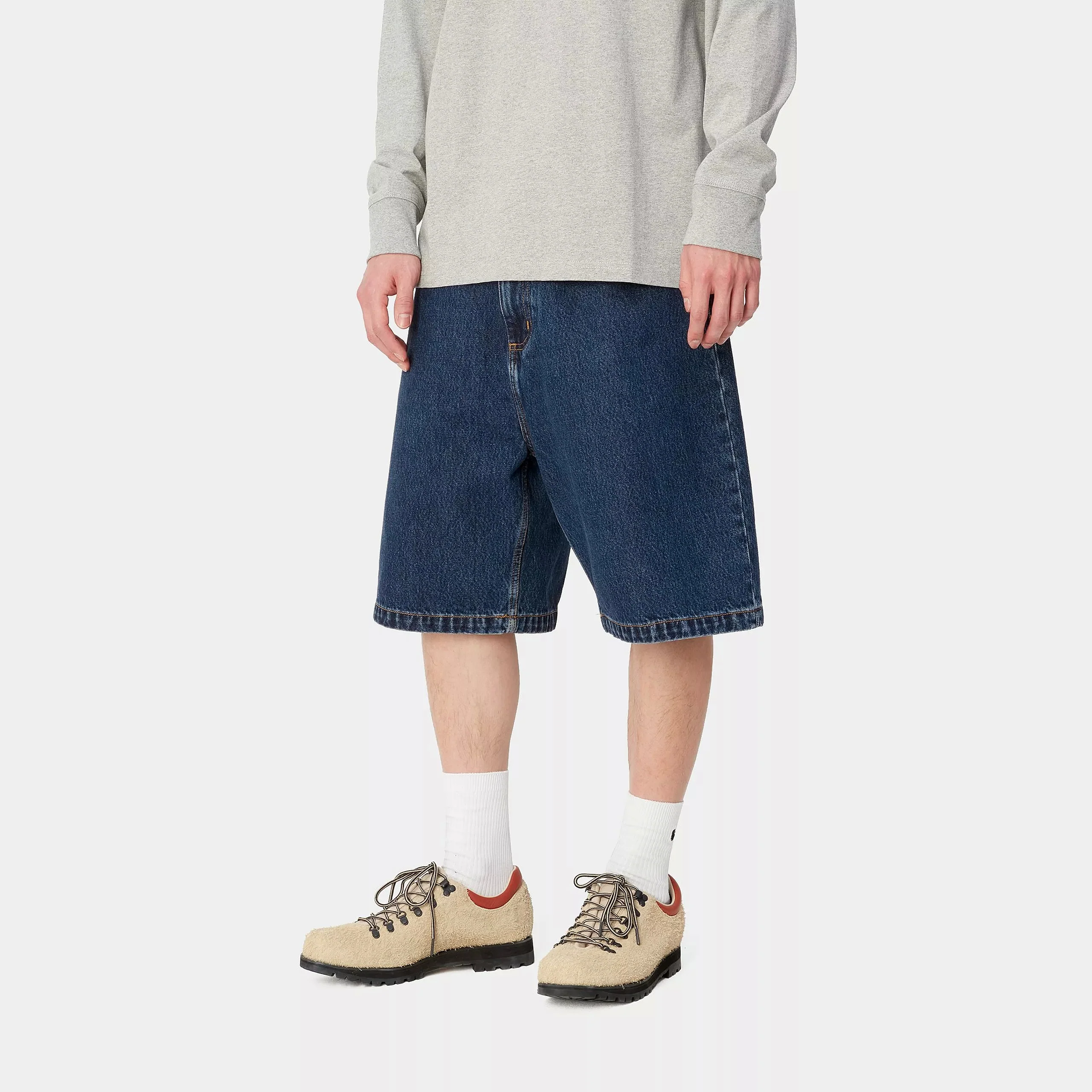 Carhartt WIP Brandon Short 100% Cotton 'Smith' Denim, 13.5 oz (Blue stone washed) - Image 5