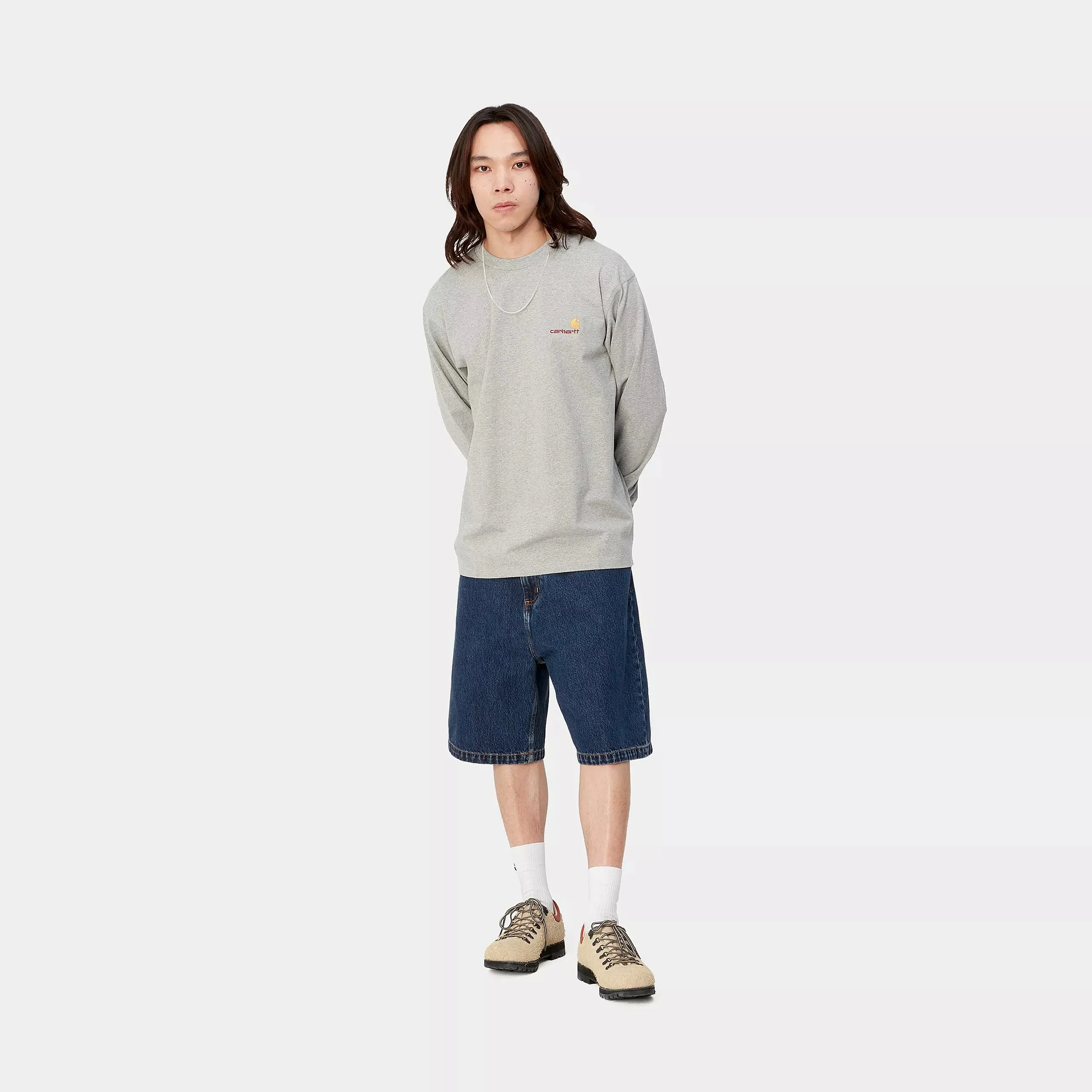 Carhartt WIP Brandon Short 100% Cotton 'Smith' Denim, 13.5 oz (Blue stone washed) - Image 6