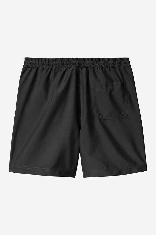 Carhartt WIP Chase Swim Trunks 100% Polyester, 3.7 oz (Black / Gold) - Image 2