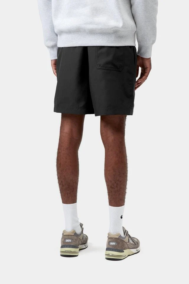 Carhartt WIP Chase Swim Trunks 100% Polyester, 3.7 oz (Black / Gold) - Image 4