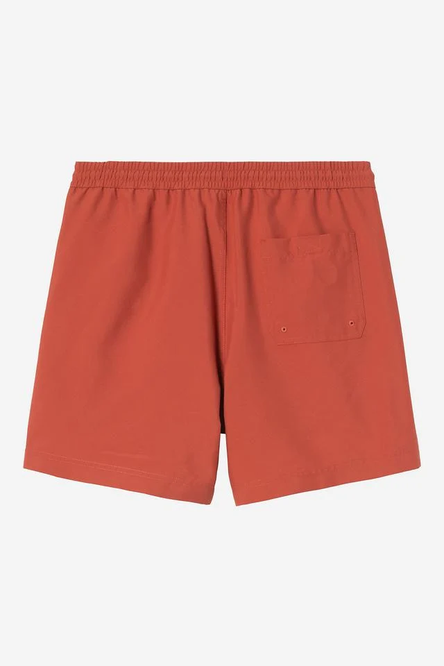 Carhartt WIP Chase Swim Trunks 100% Polyester, 3.7 oz (Oxide Red / Gold) - Image 2
