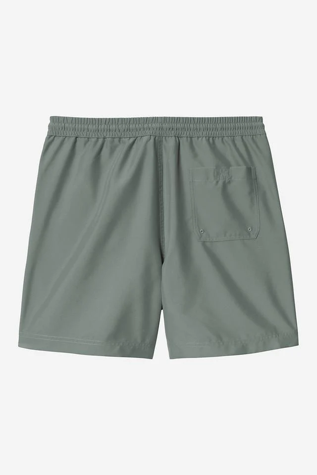Carhartt WIP Chase Swim Trunks 100% Polyester, 3.7 oz (Velvet Green / Gold) - Image 2