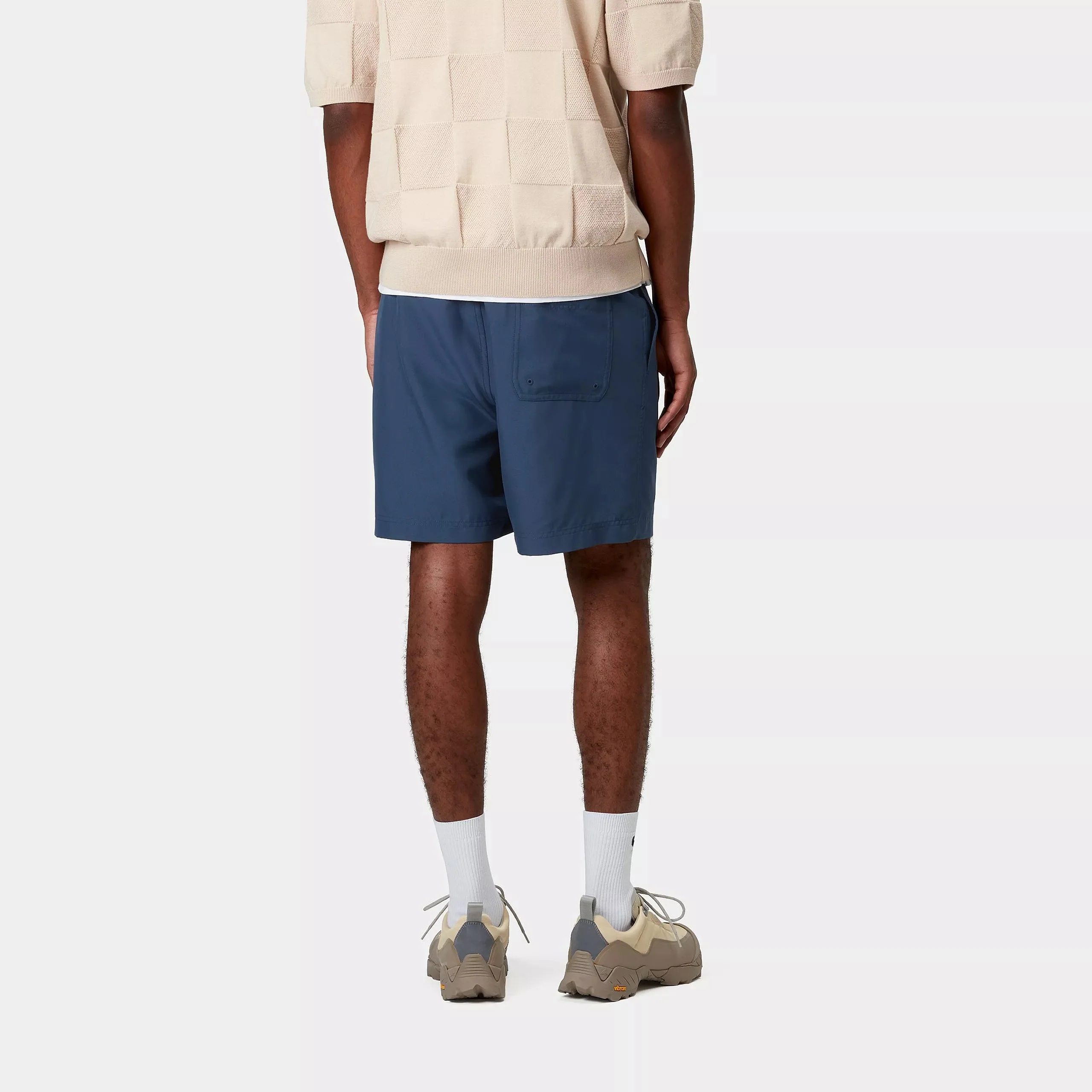 Carhartt WIP Chase Swim Trunks (Dusky Blue/Gold) - Image 4