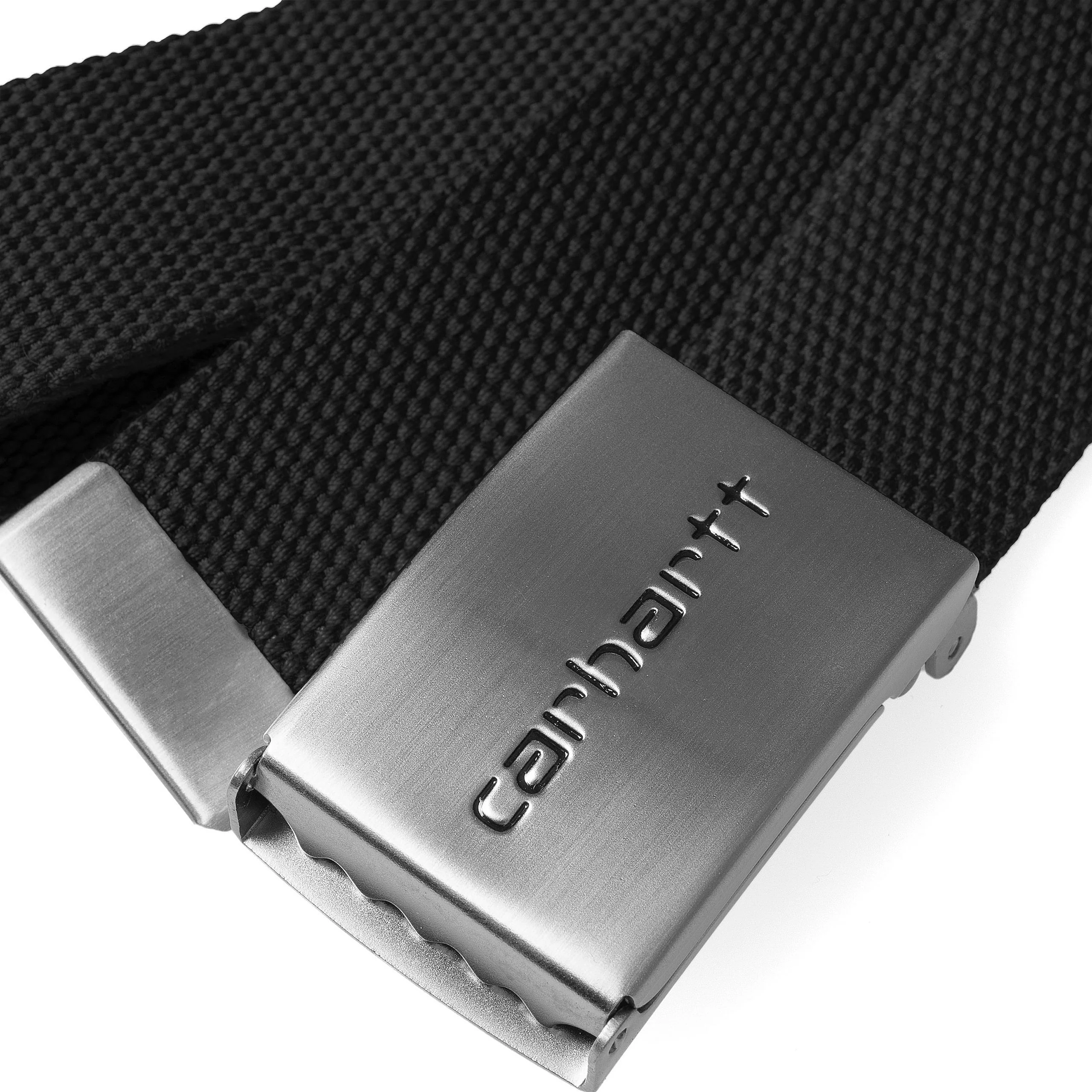 Carhartt WIP Clip Belt Chrome (Canvas Black) - Image 4