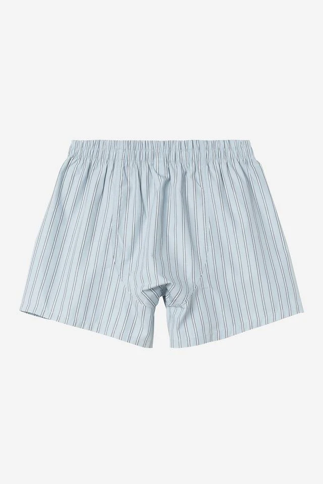 Carhartt WIP Cotton Boxer Cotton Poplin, 3.8 oz (Grimsby Stripe, Blue Fog) - Image 2