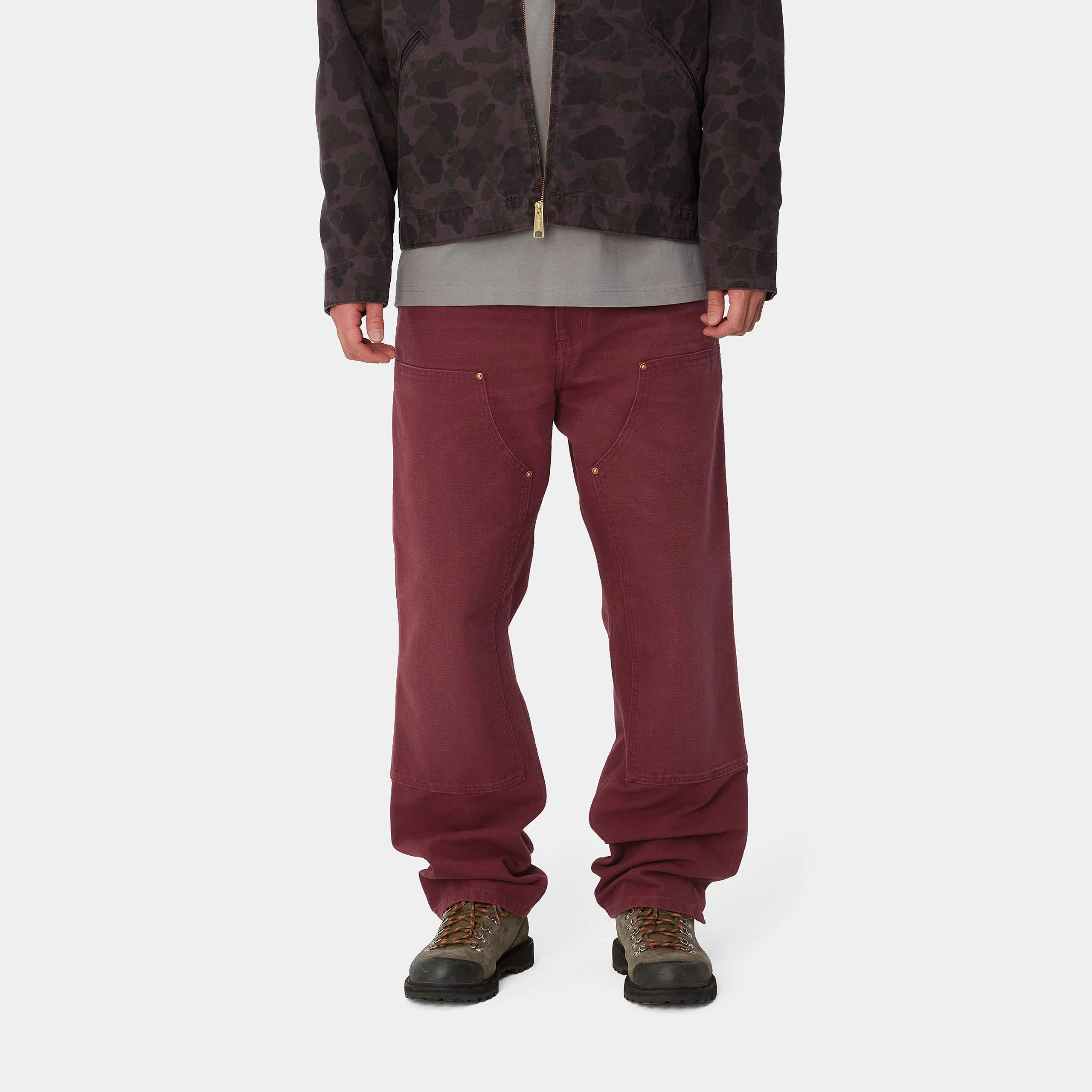 Carhartt WIP Double Knee Pant (Malbec Aged Canvas) - Image 3