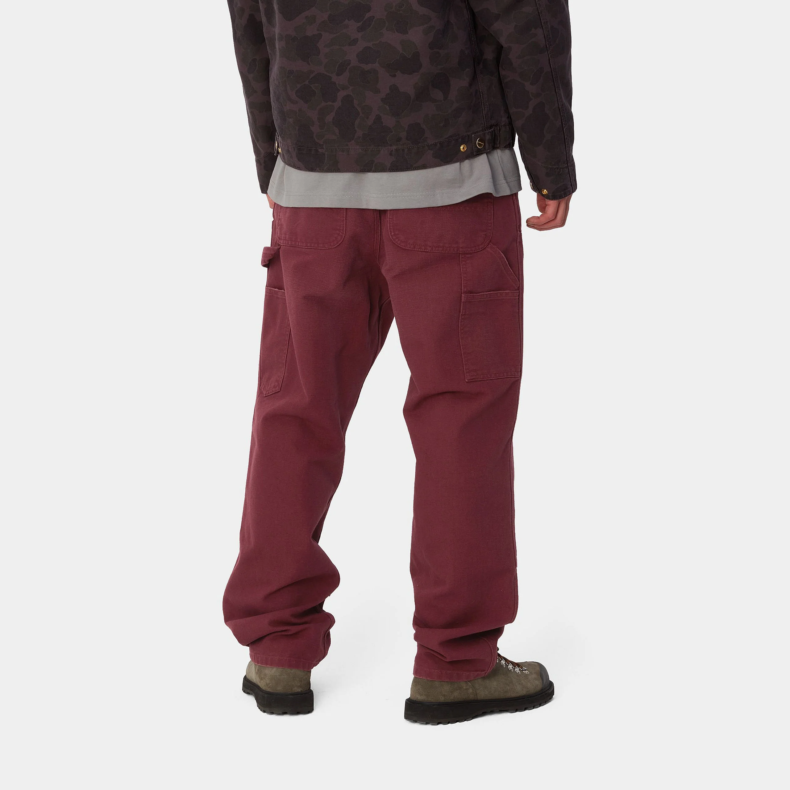 Carhartt WIP Double Knee Pant (Malbec Aged Canvas) - Image 5