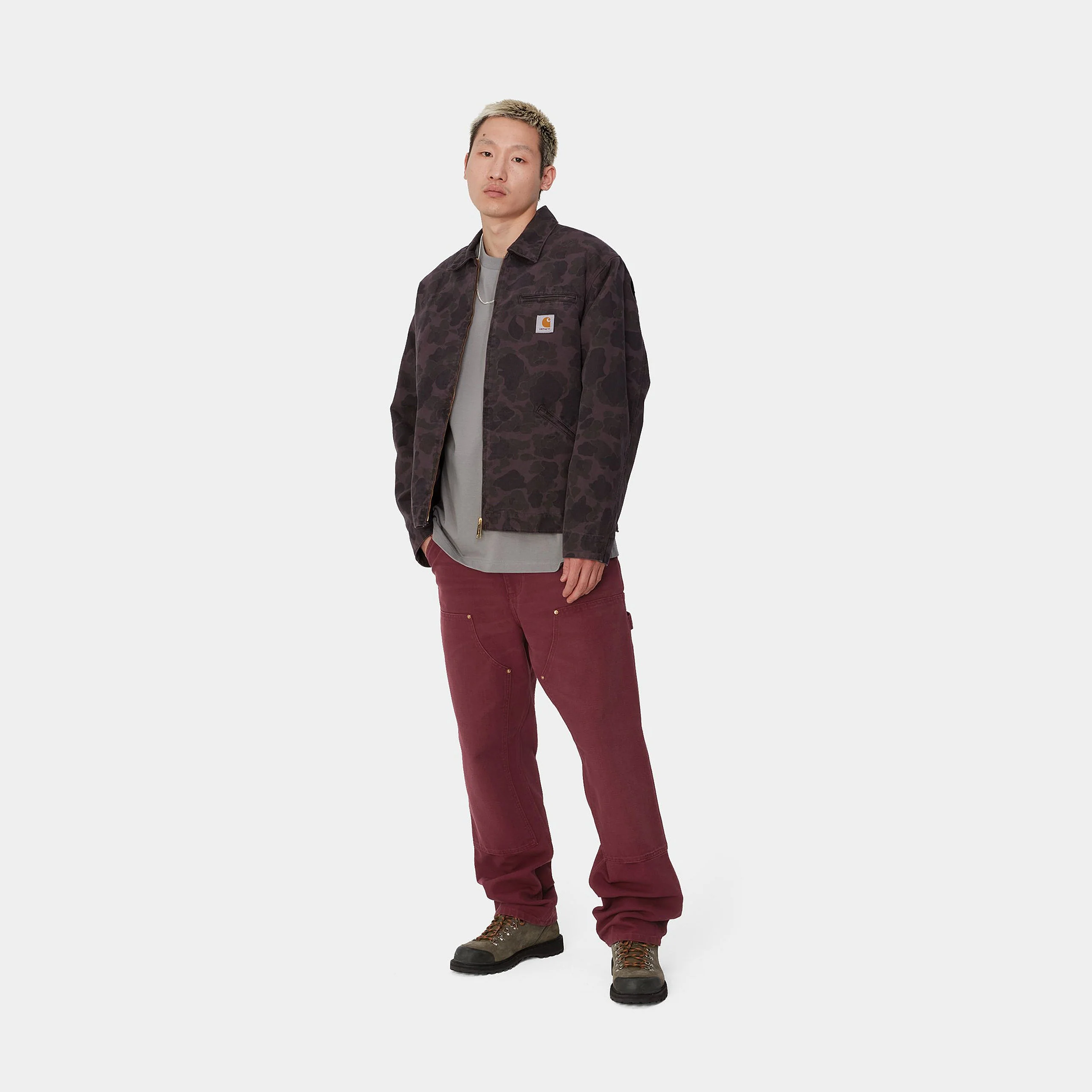 Carhartt WIP Double Knee Pant (Malbec Aged Canvas) - Image 6