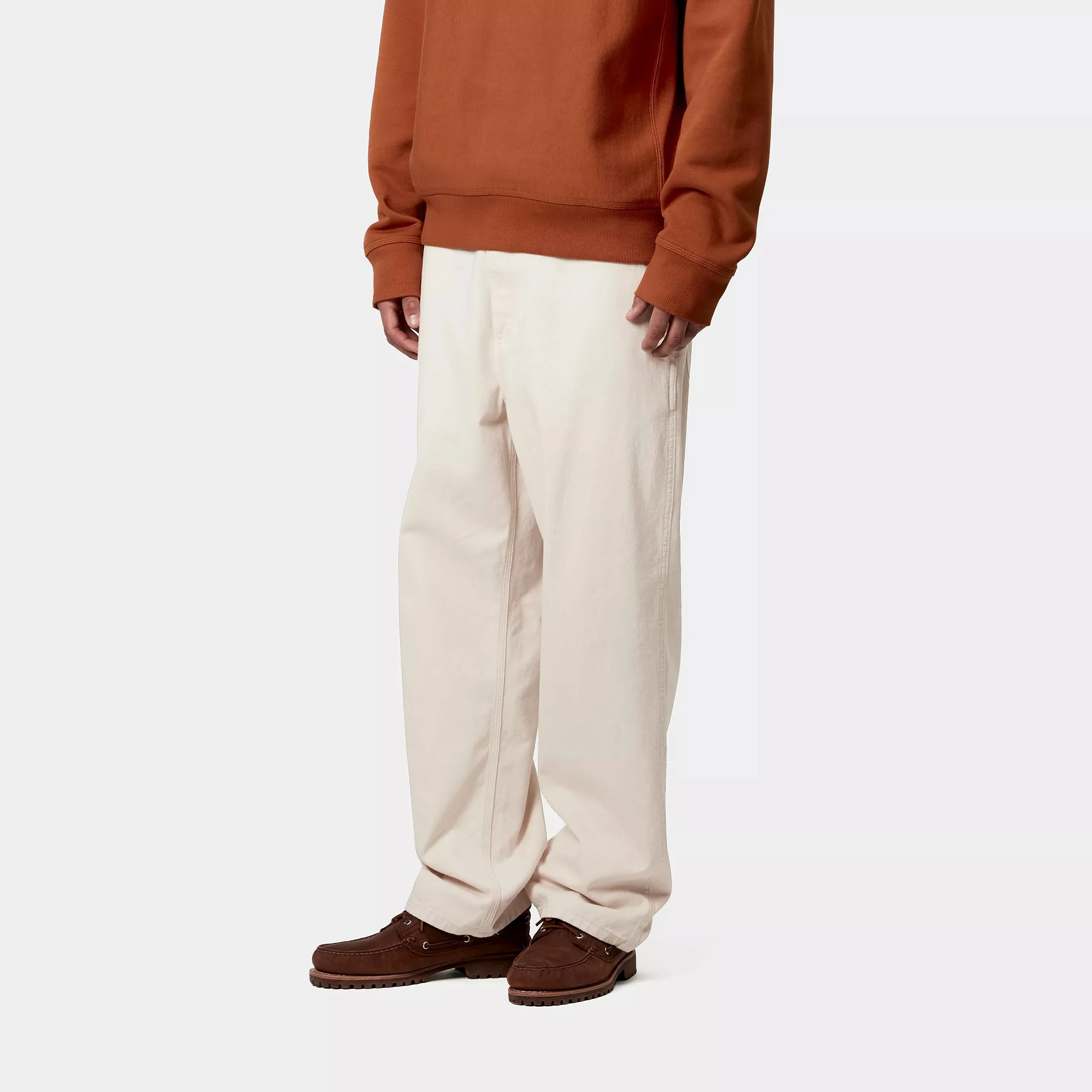 Carhartt WIP Drewe Pant 100% Cotton 'Fountain' Twill, 8 oz (Natural rinsed) - Image 3