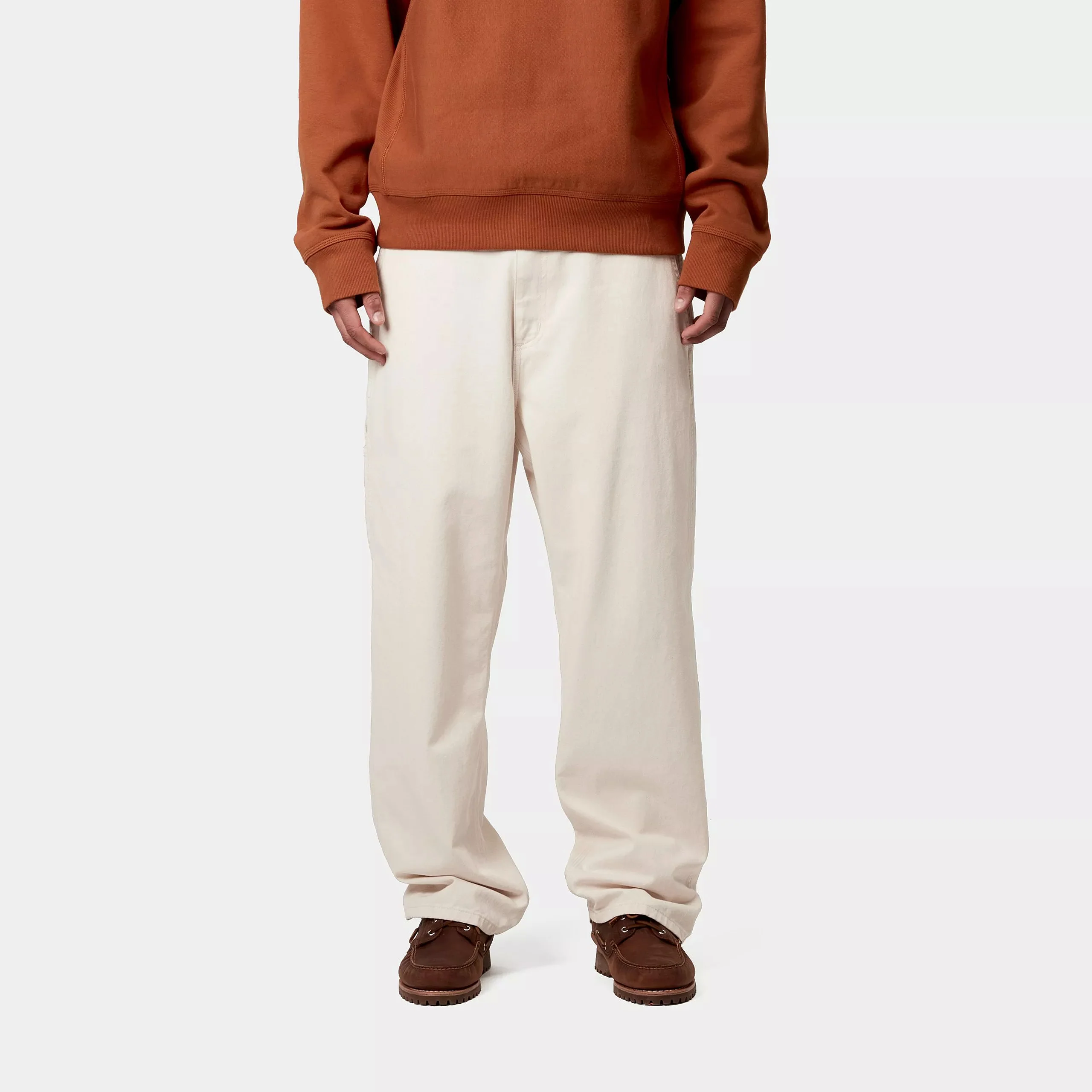 Carhartt WIP Drewe Pant 100% Cotton 'Fountain' Twill, 8 oz (Natural rinsed) - Image 5