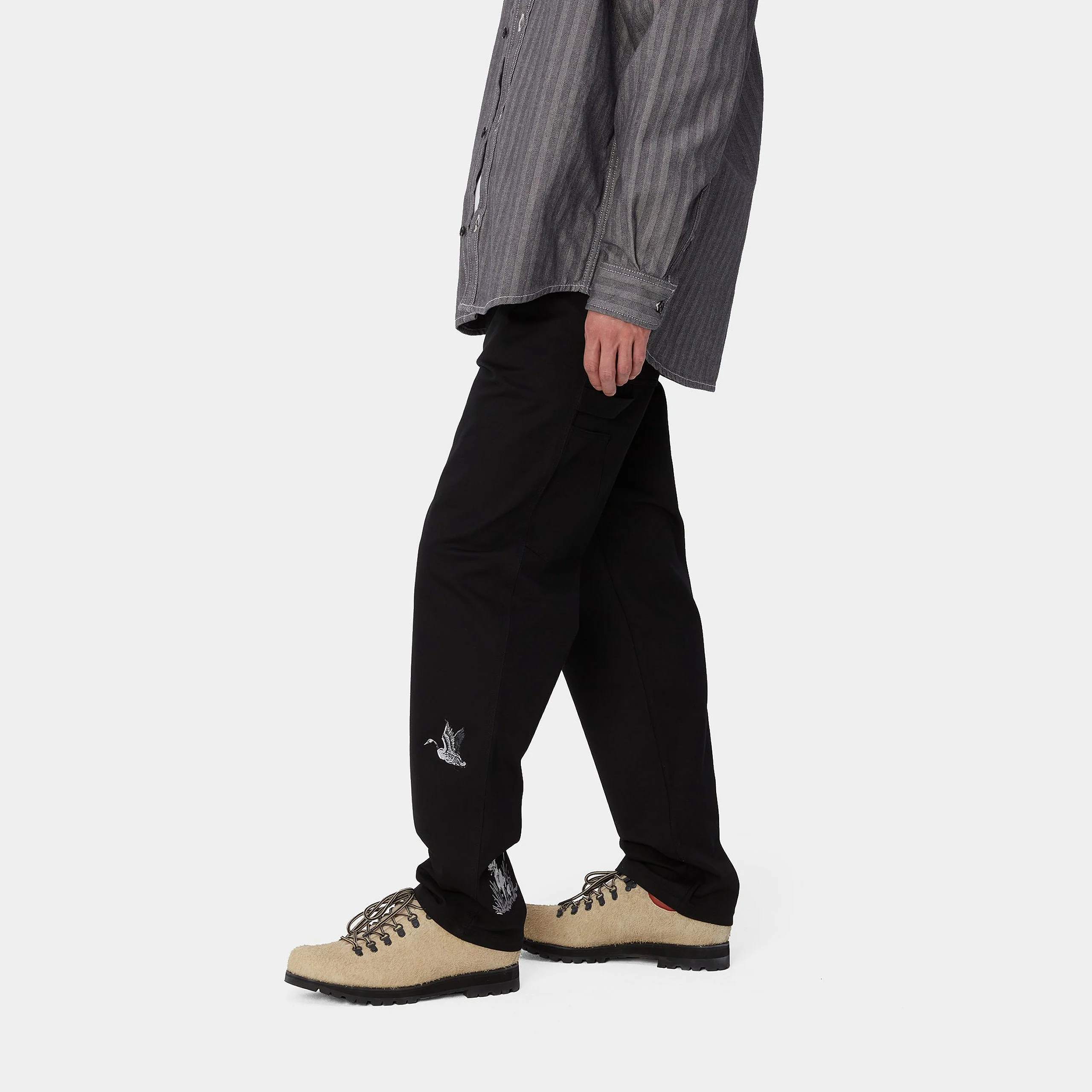 Carhartt WIP Ducks Single Knee Pant (Black) - Image 3